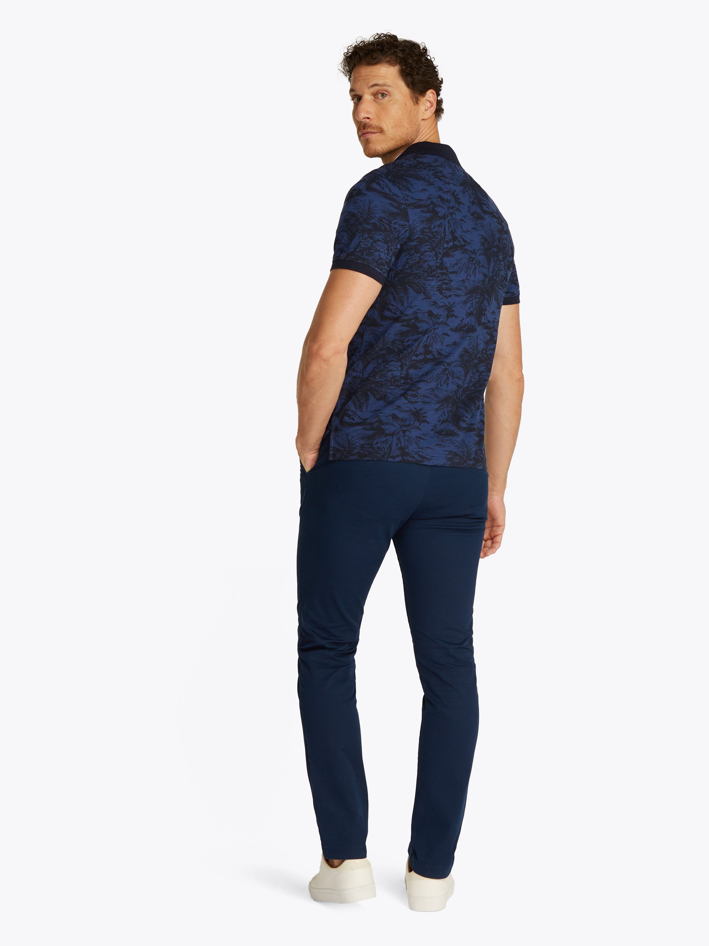 Tommy Hilfiger Poloshirt ALL OVER PRINT LINEN REG POLO