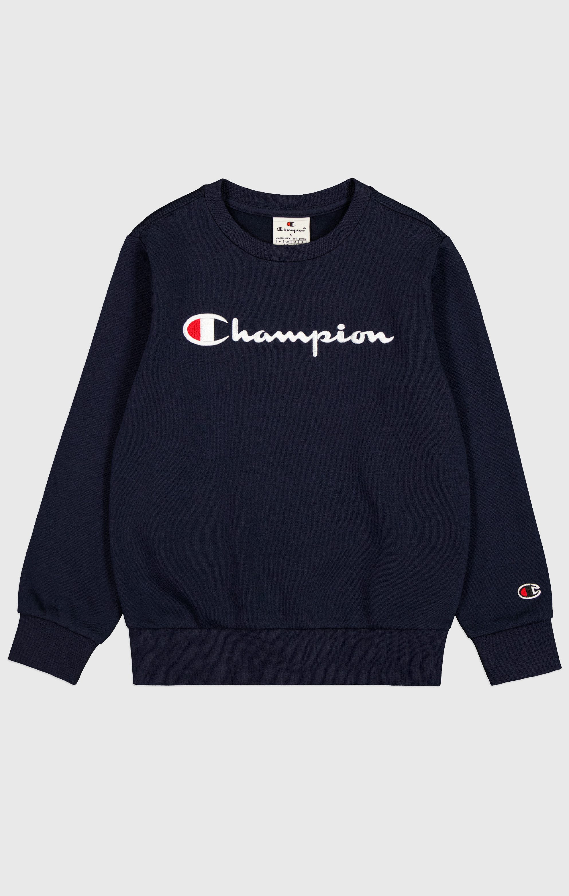 Champion Big Logo Fleece Crewneck Sweater Junior