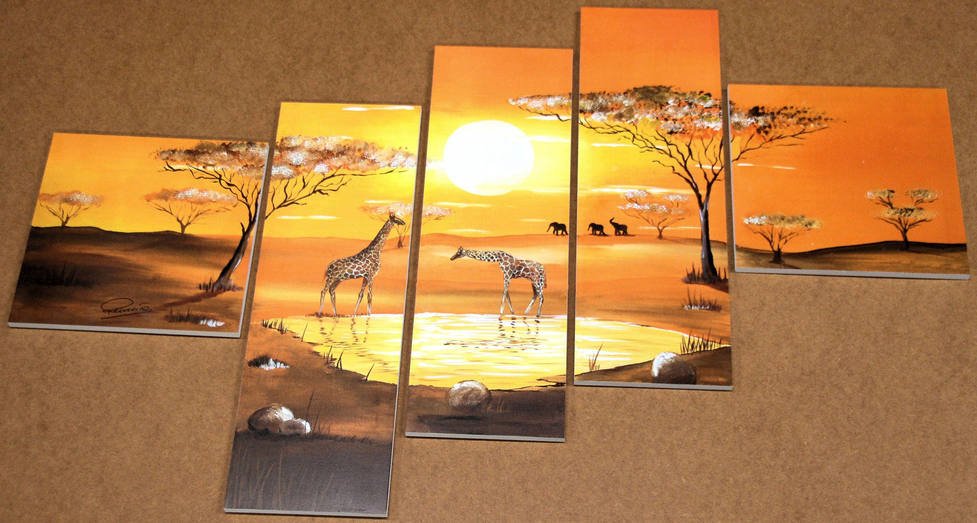 Home affaire Artprint Serengeti (set, 5 stuks)