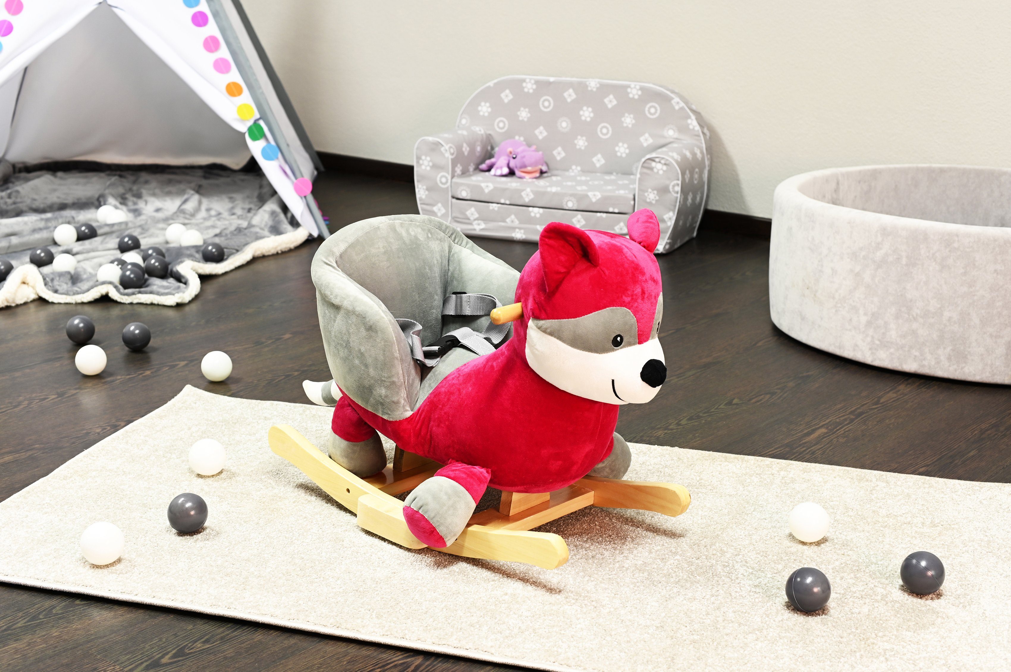 Knorrtoys® Schommeldier Wasbeer