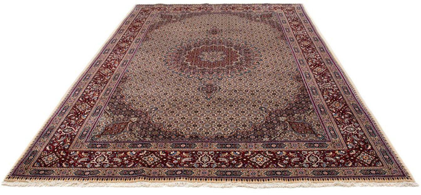 morgenland Wollen kleed Moud medaillon beige 295 x 197 cm Uniek exemplaar met certificaat