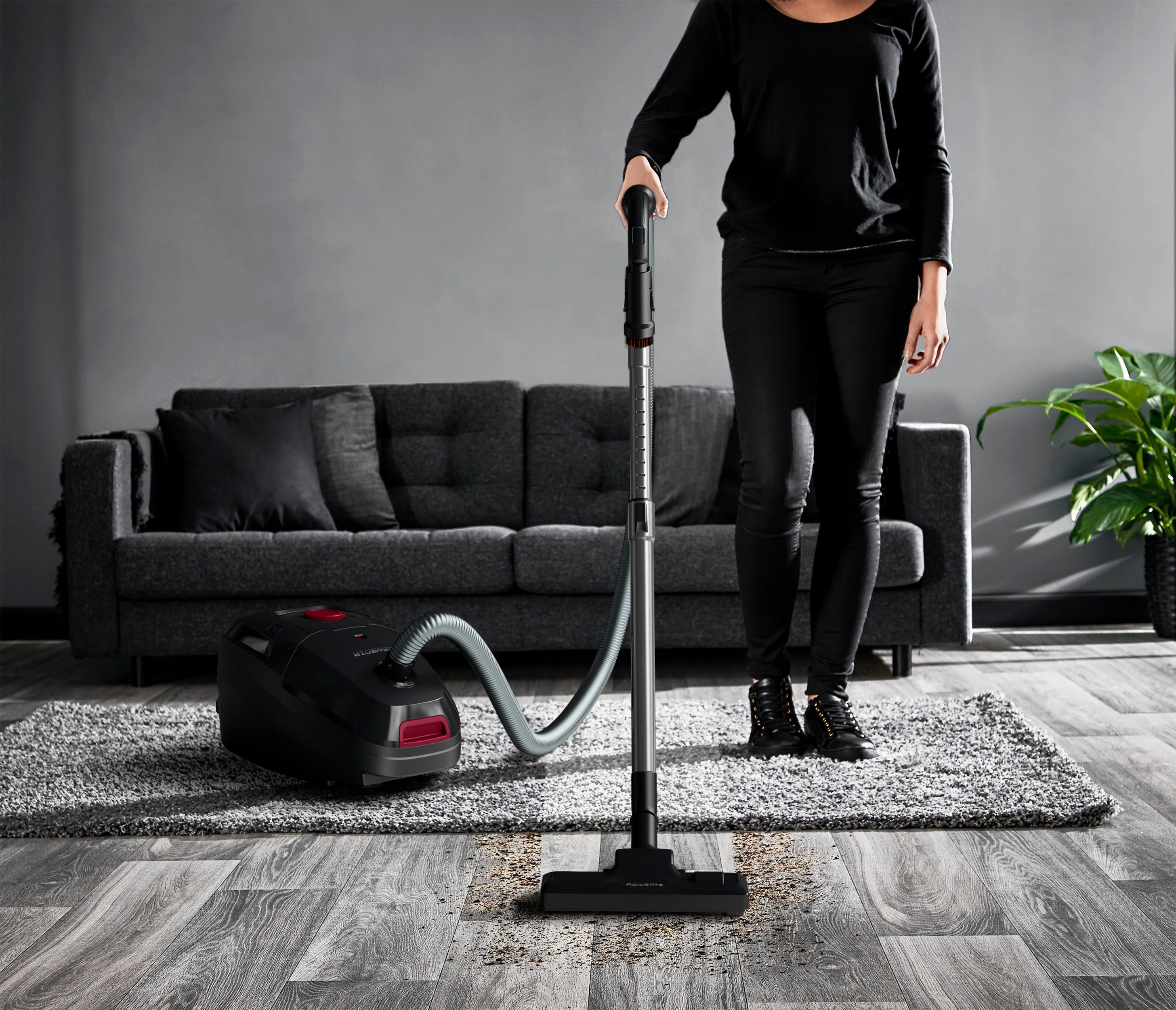 Rowenta Stofzuiger RO4933 Green Force max, 45 L stofzak, 900 W max milieuvriendelijk, van gerecyclede kunststof, extreme schoonmaakkracht