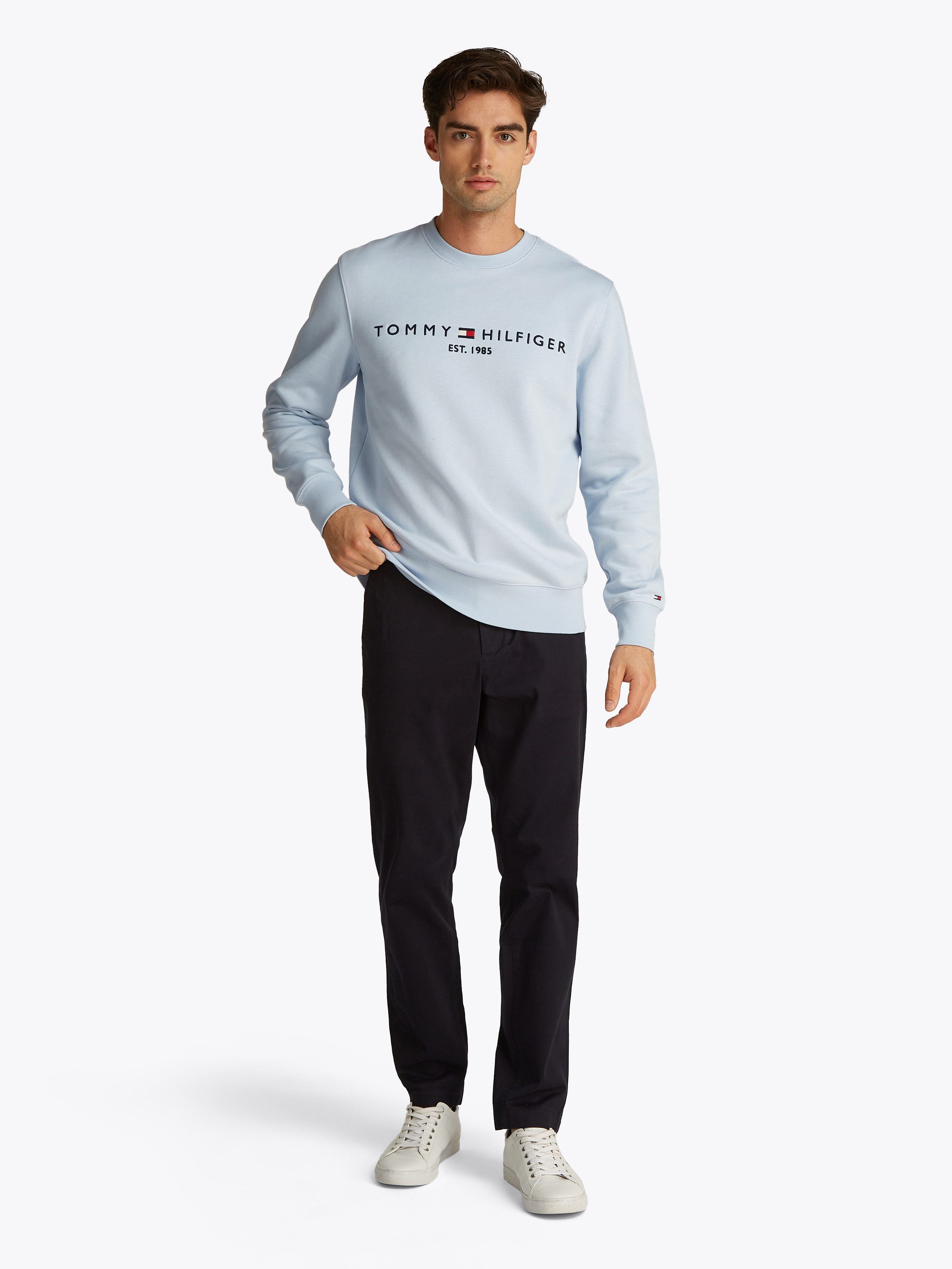 Tommy Hilfiger Sweatshirt TOMMY LOGO SWEATSHIRT met klassieke ronde hals