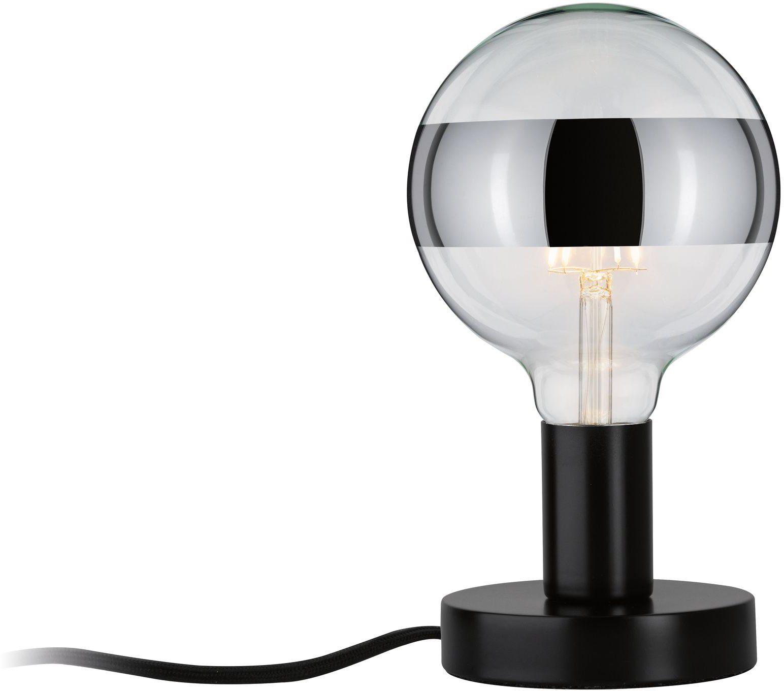 Paulmann Tafellamp HALDOR E27, max. 1x60W E27, zwart, 230V, metaal (1 stuk)