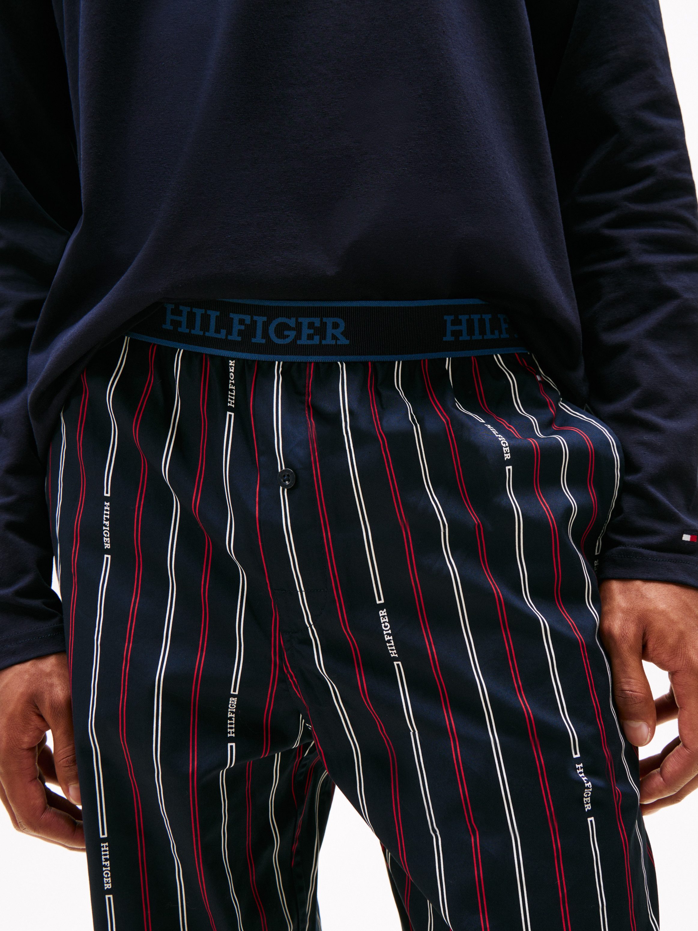 Tommy Hilfiger Underwear Pyjama LS WOVEN PJ SET PRINT