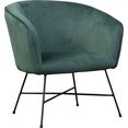 homexperts fauteuil izzy met verschillende overtrekken en elegant frame groen