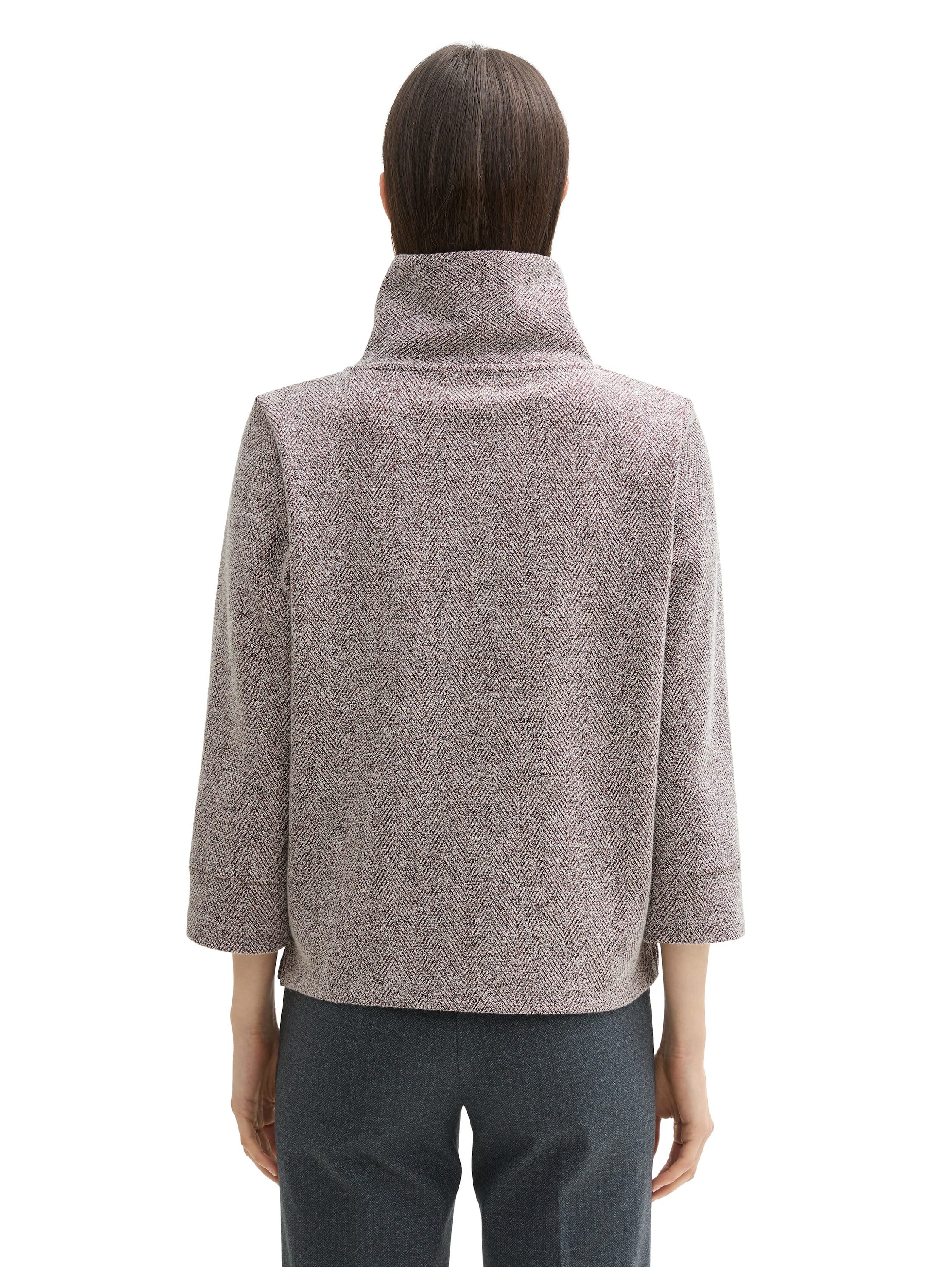 Tom Tailor Sweatshirt met watervalkraag