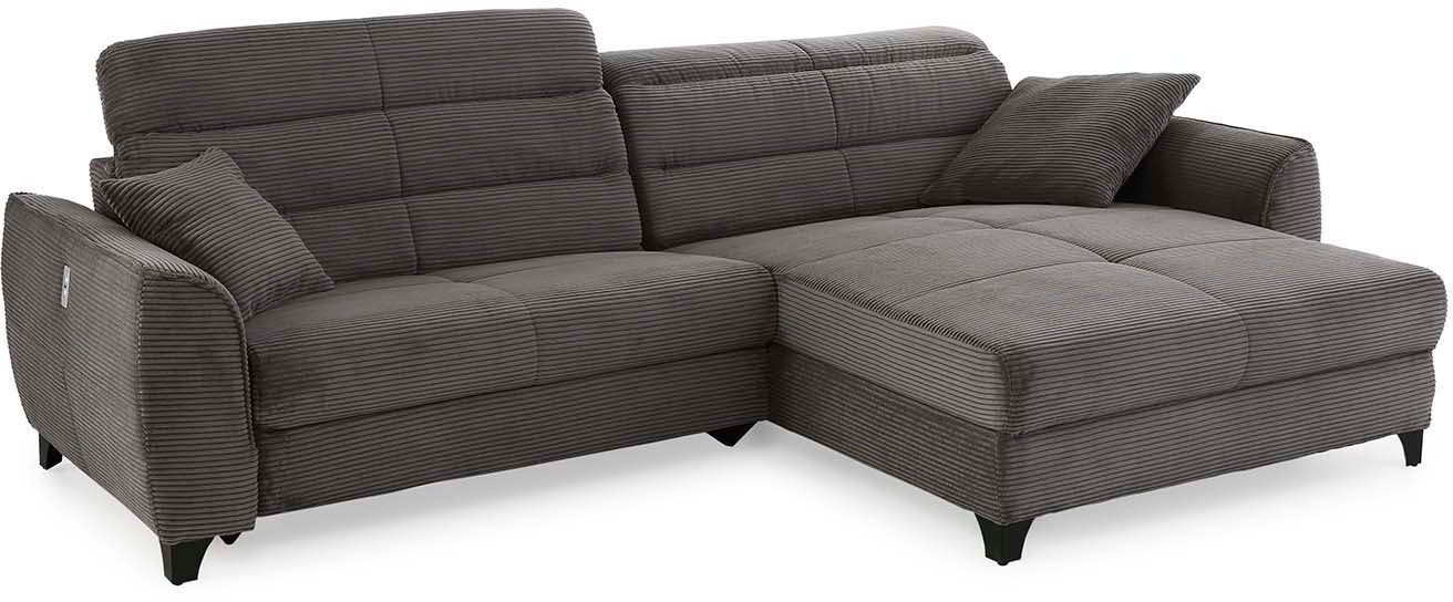 Jockenhöfer Gruppe Hoekbank Double One L-vorm met 2 x 120 cm brede, elektrisch verstelbare relaxfuncties