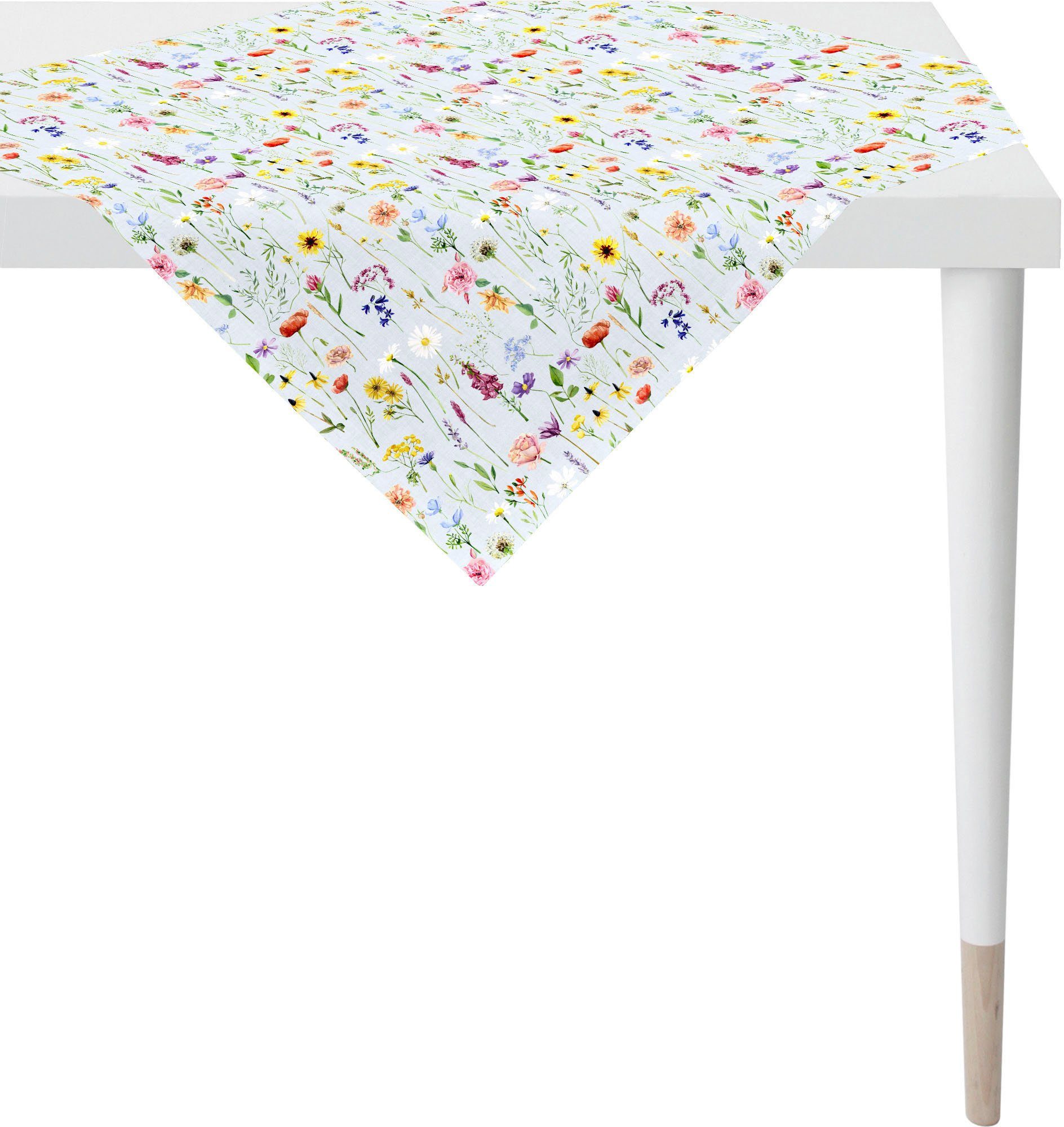 APELT Topkleedje 6815 SPRINGTIME, Lente-decoratie, Lente Digitale print, met lentebloemen, zoals op een bloementapijt (1 stuk)