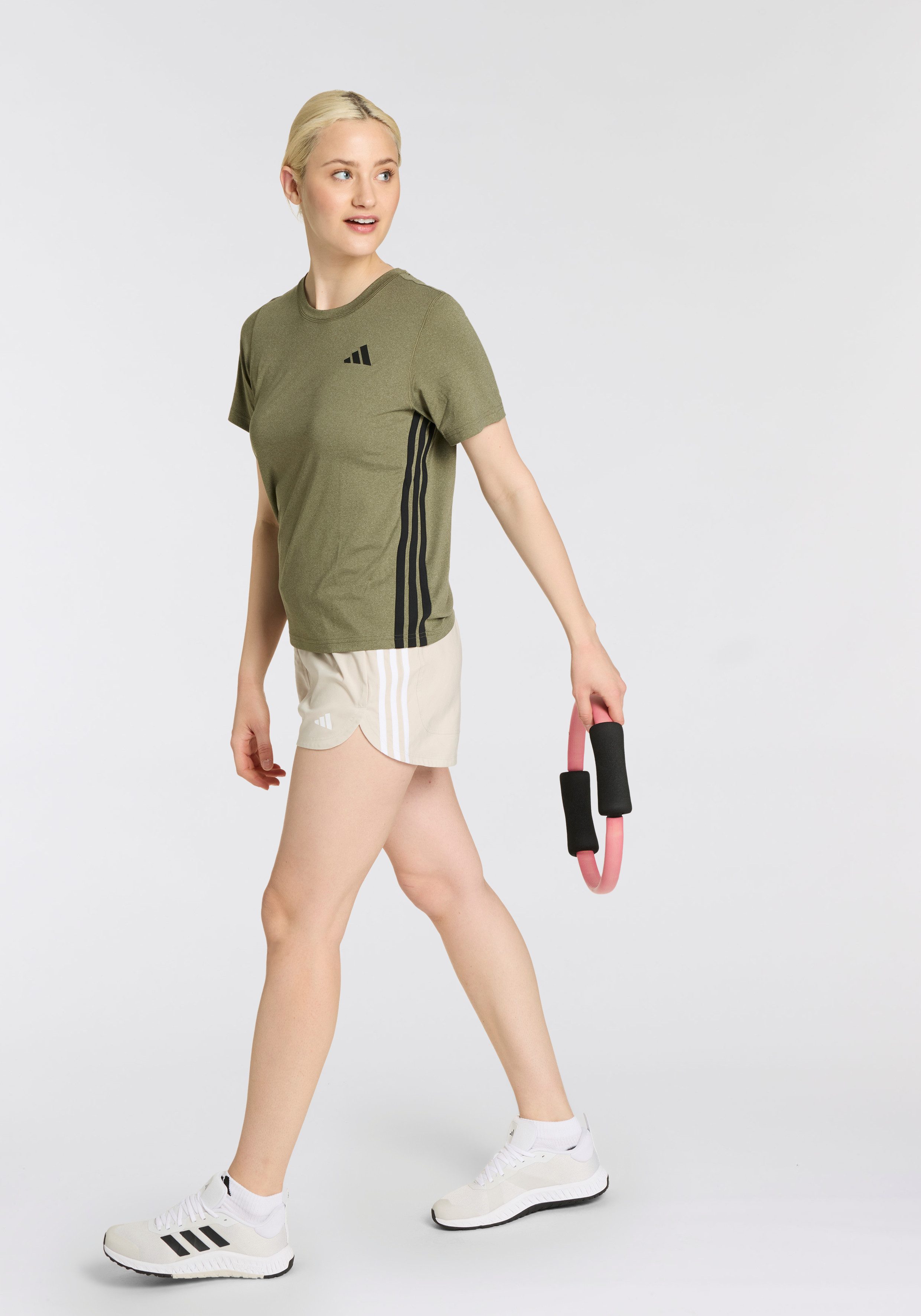adidas Performance Short PACER WVN HIGH Geweven trainingsshorts met hoge taille (1-delig)