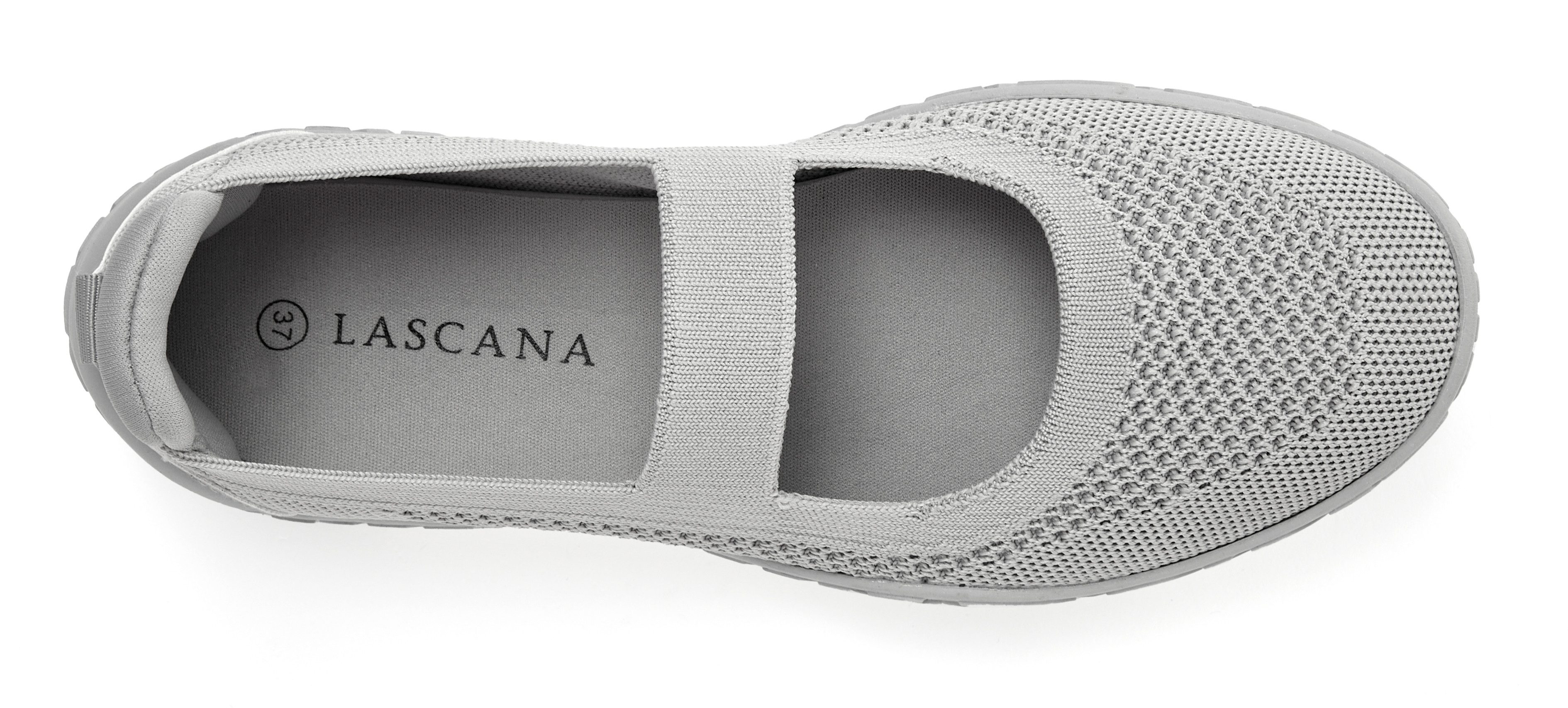 Lascana Sneaker-ballerina’s Vrijetijdsschoen, slipper, lage schoen, slip-on sneaker superlicht VEGAN