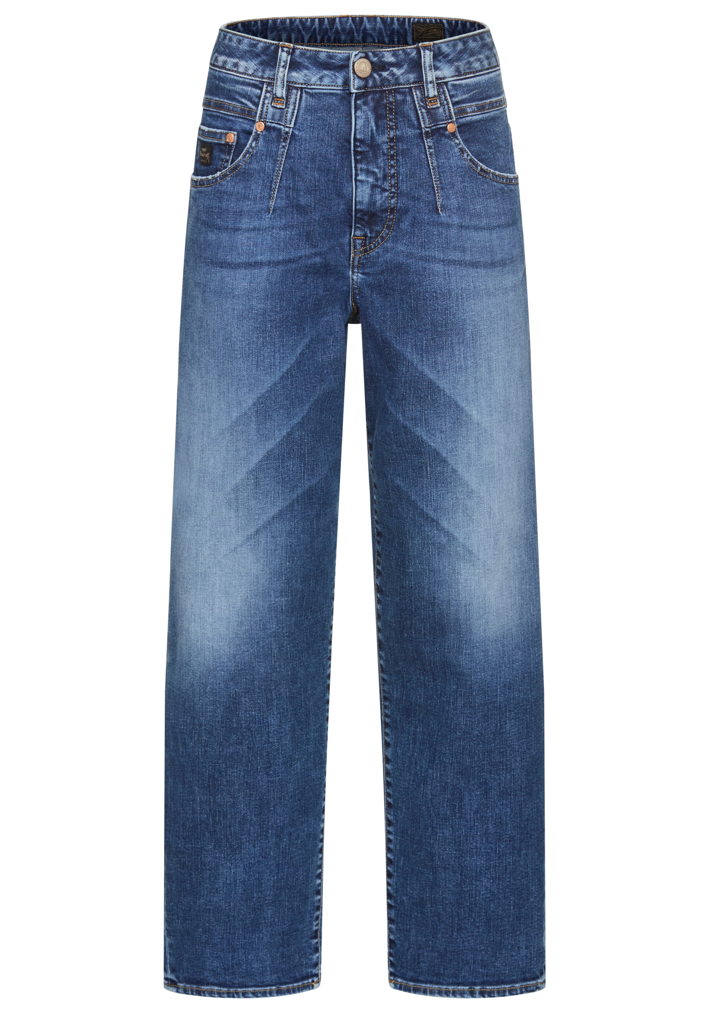 Herrlicher Loose fit jeans BROOKE ORGANIC DENIM met figuurnaden aan de taille