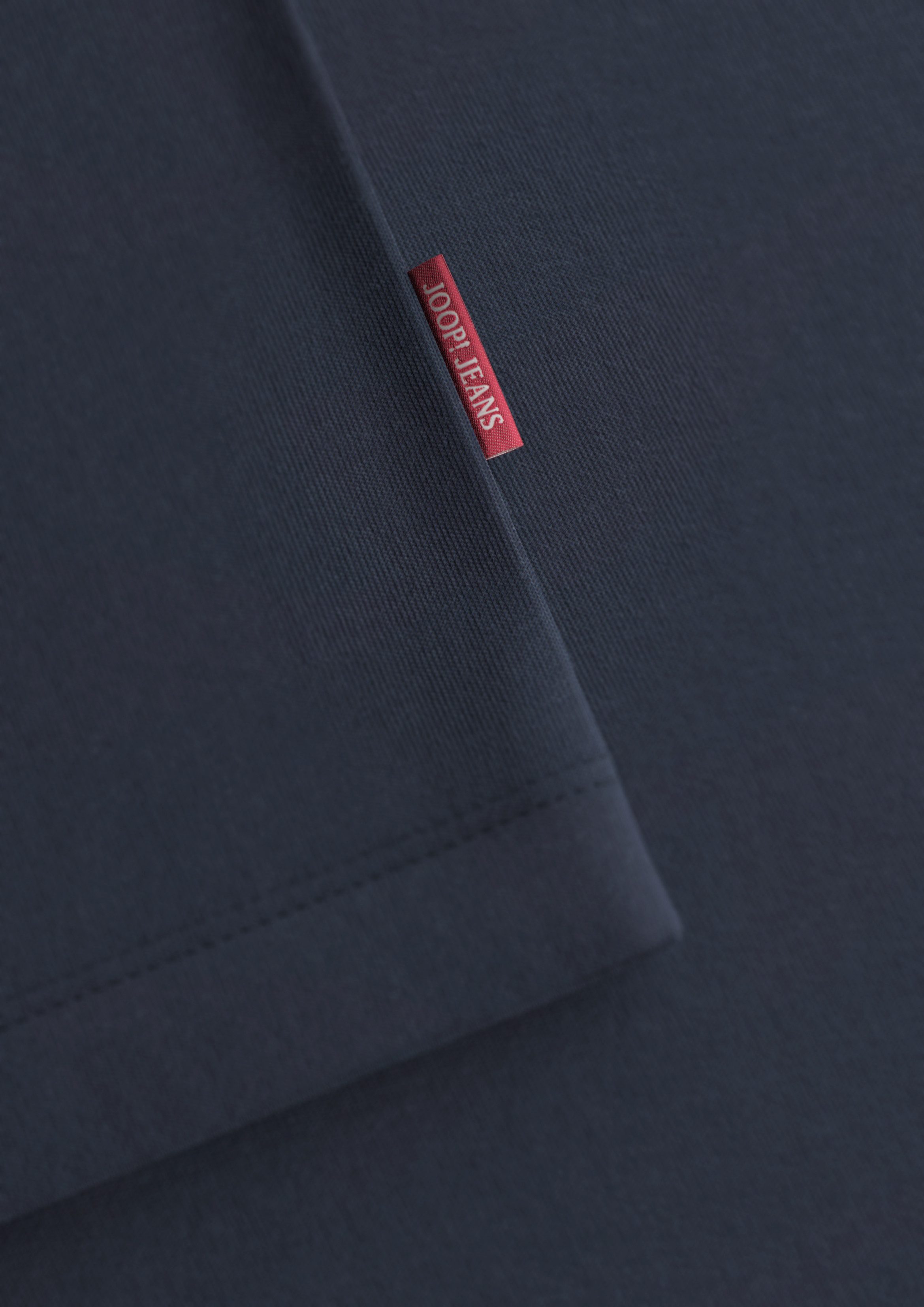 Joop Jeans Shirt met ronde hals Cedric Label aan de zijkant van de romp elastische ronde hals