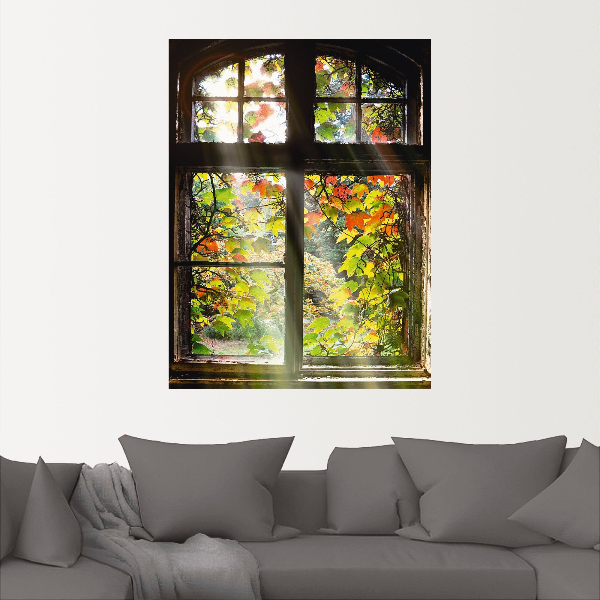 Artland Artprint Oude bouw als artprint van aluminium, artprint voor buiten, artprint op linnen, poster, muursticker
