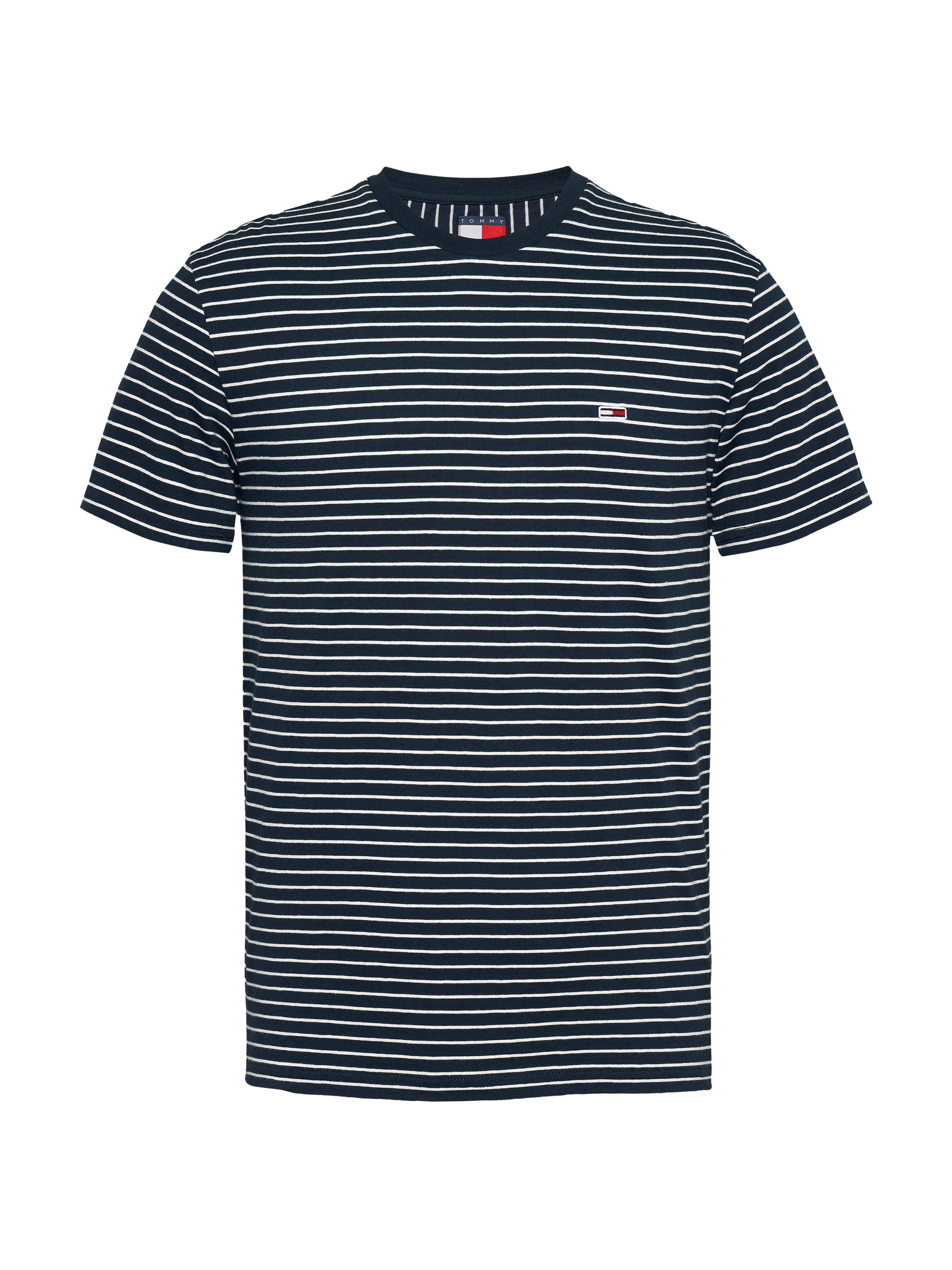 TOMMY JEANS Shirt met ronde hals TJM SLIM STRIPE TEE