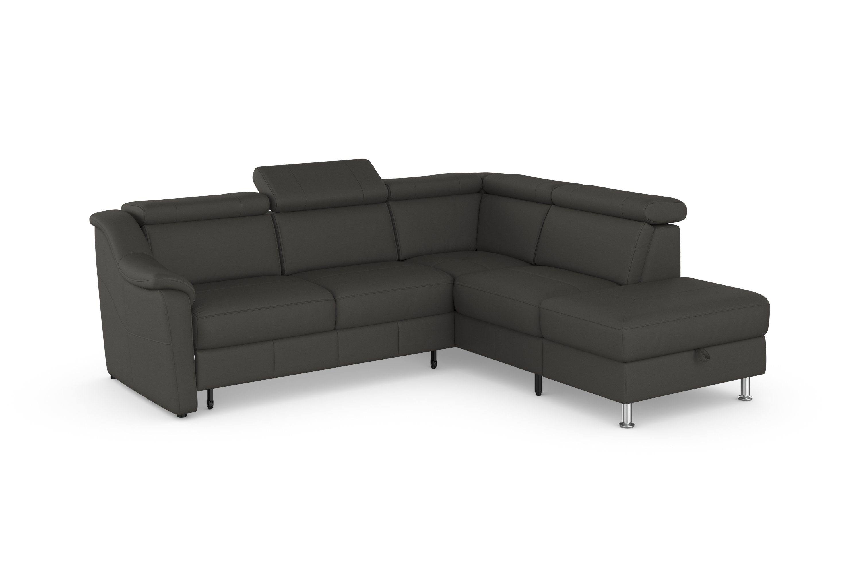 sit&more Hoekbank Freetown L-vorm met verstelbare hoofdsteun en comfortabele binnenvering