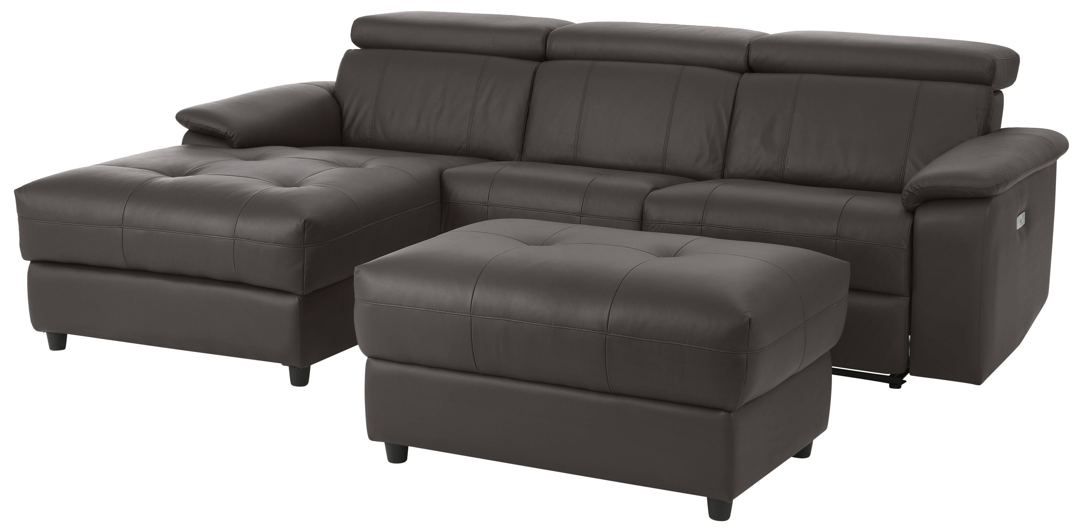 Home affaire Hoekbank Binado, L-vorm, met handmatige of elektrische relaxfunctie met usb-aansluiting
