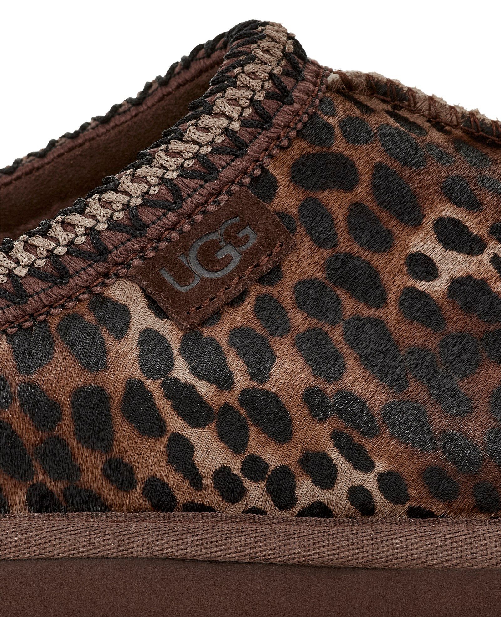 UGG Clogs Tasman Caspian Mule, pantoffel met allover leo-motief