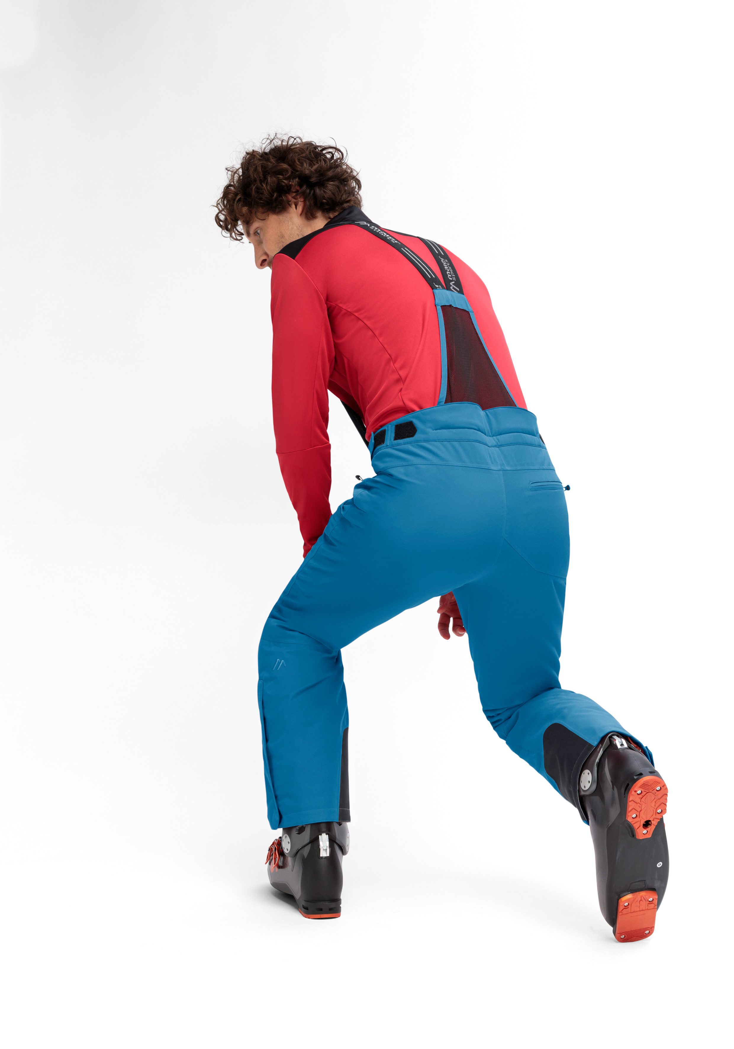 Maier Sports Skibroek Anton 2.1 Heren sneeuwbroek met bretels, wind/waterdicht, regular fit