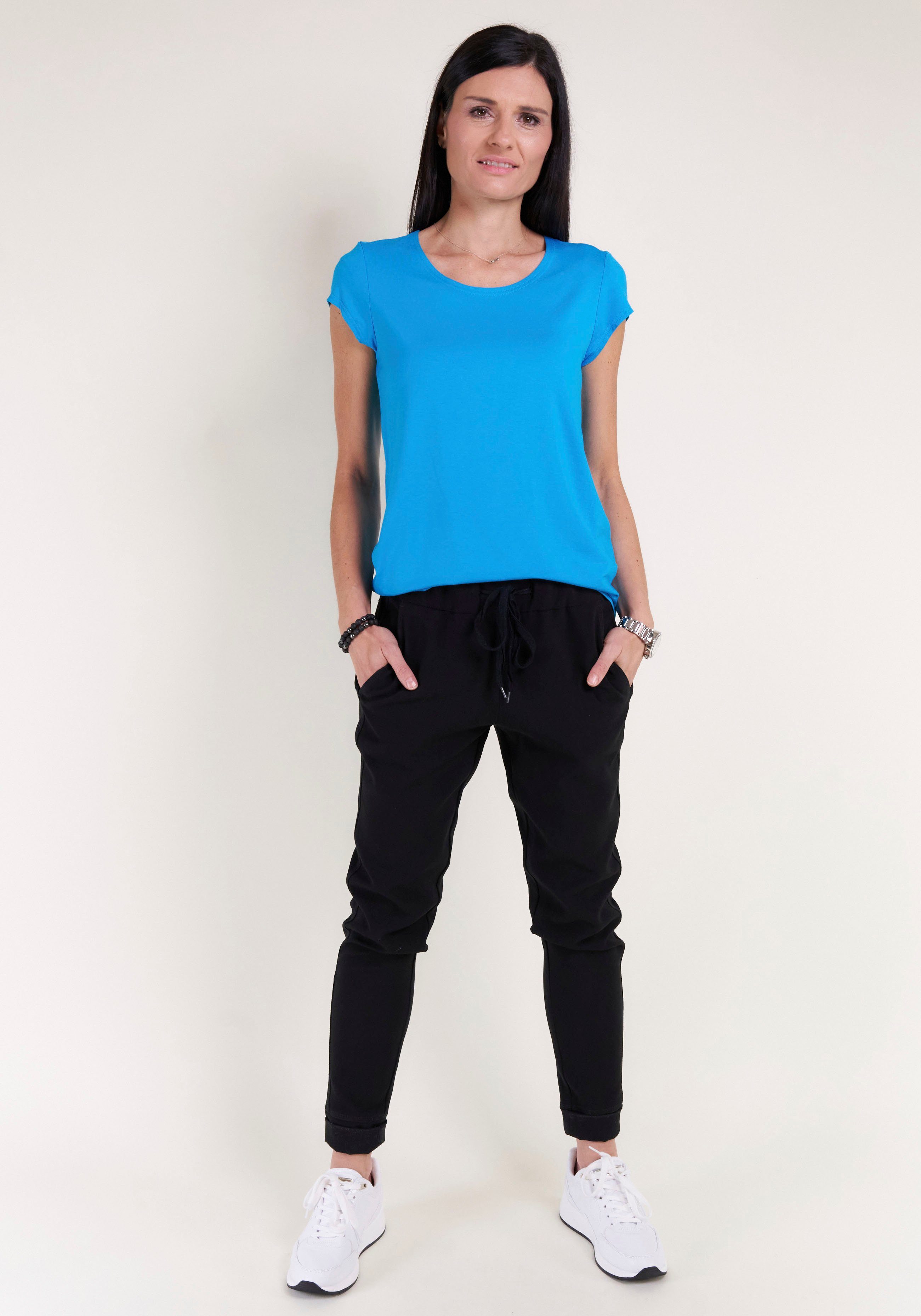 Seidel Moden T-shirt met kapmouwen, made in germany