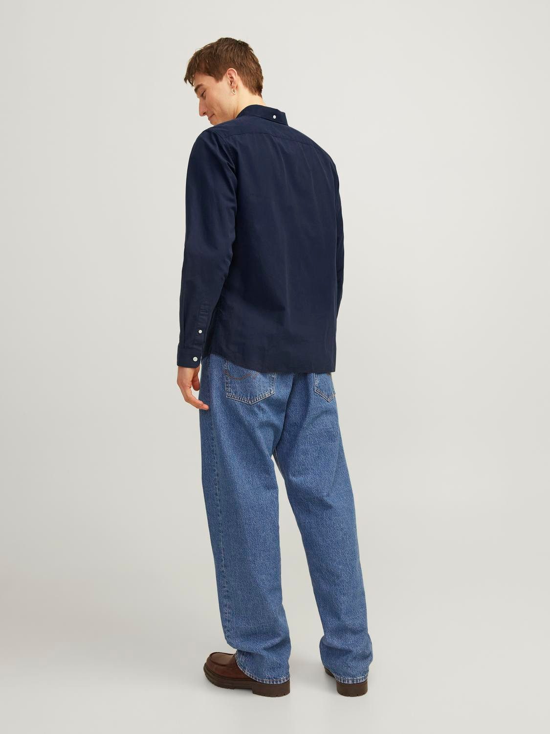 Jack & Jones Overhemd met lange mouwen JPRCCPOPLIN LOGO COMFORT SHIRT L/S SN