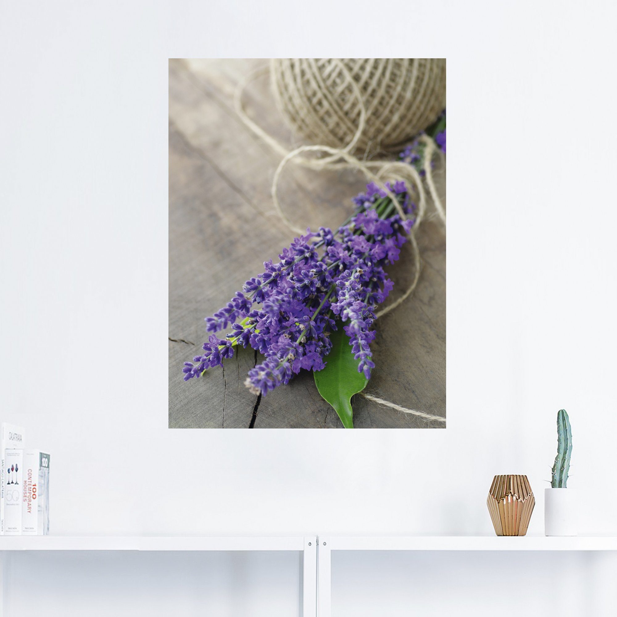 Artland Artprint Lavendel Struisvogel als artprint op linnen, poster, muursticker in verschillende maten