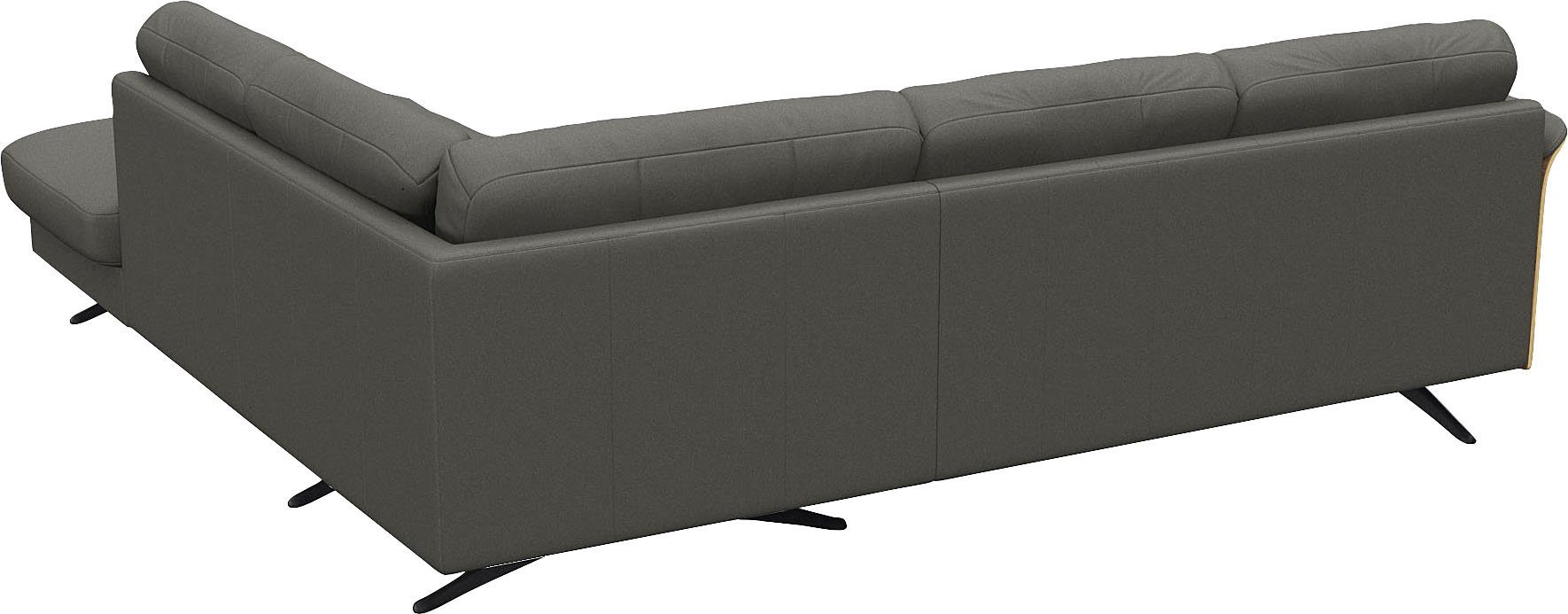 FLEXLUX Hoekbank Glow, super comfortabel door hoogwaardige zitconstructie met binnenvering, L-vorm