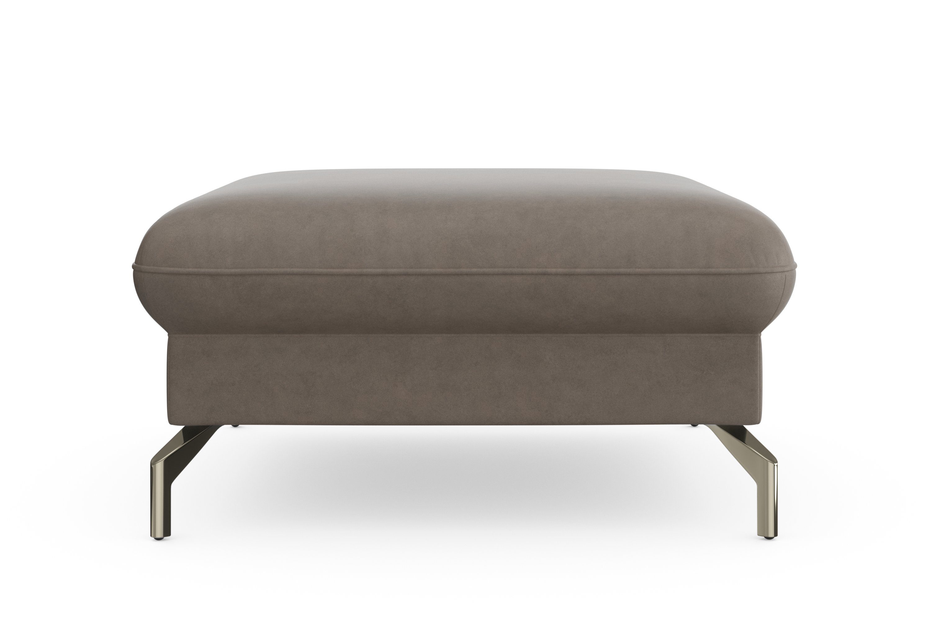 sit&more Hocker Fashion met binnenvering, met gesatineerde nikkel poten