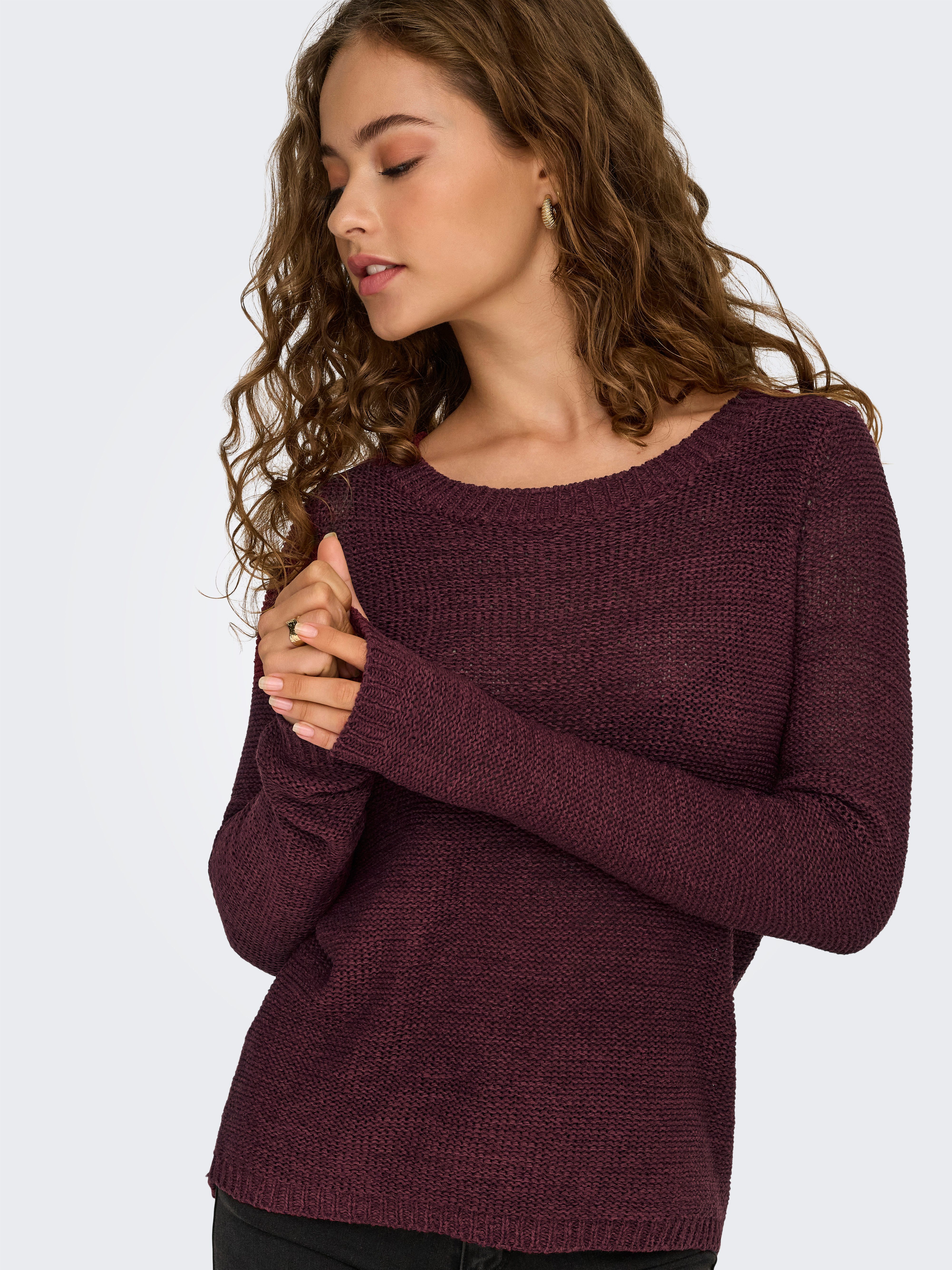 Only Gebreide trui ONLGEENA XO L/S PULLOVER KNT NOOS