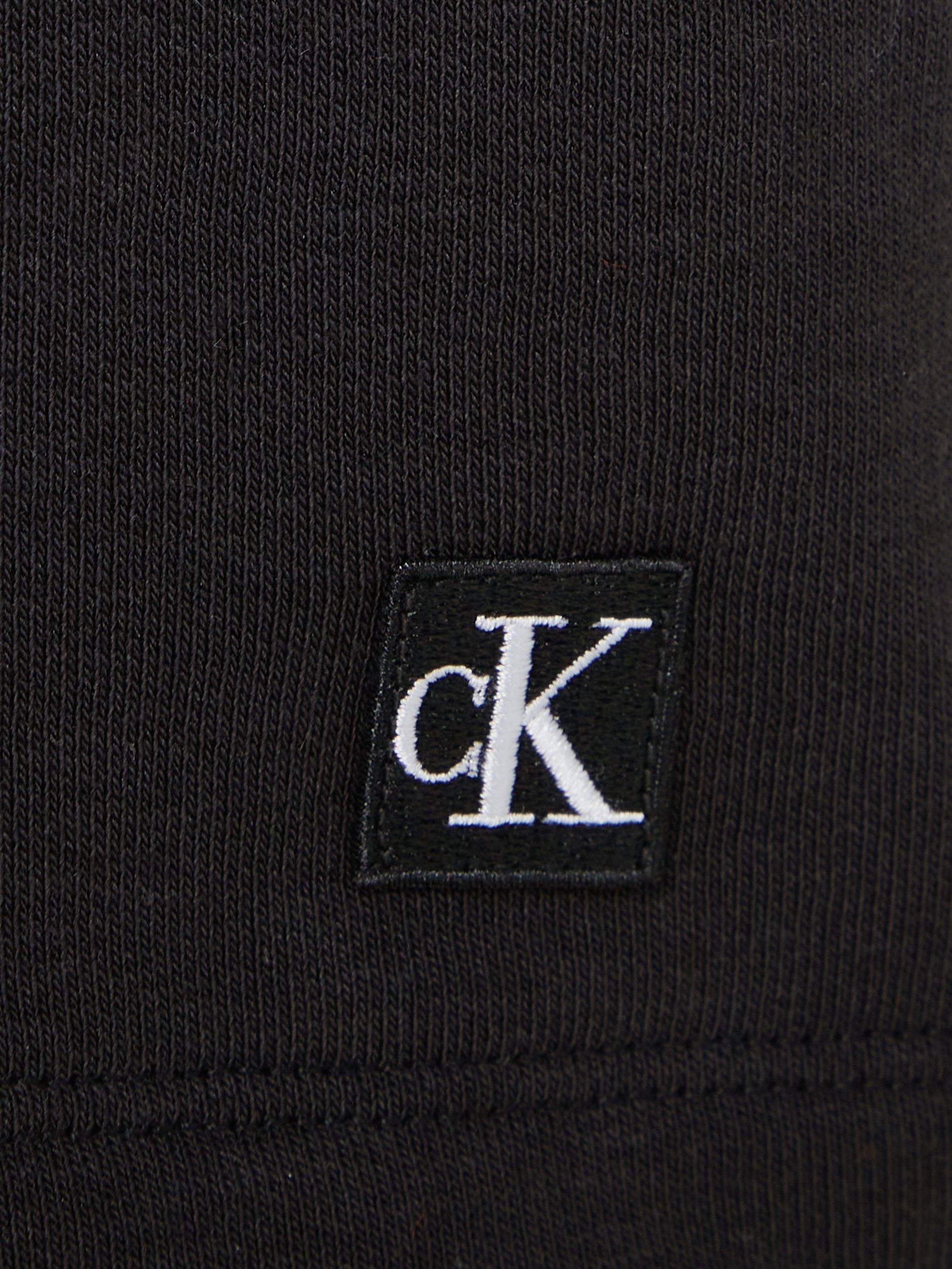 Calvin Klein Sweatshort CK EMBRO BADGE SHORTS met een logo-opschrift