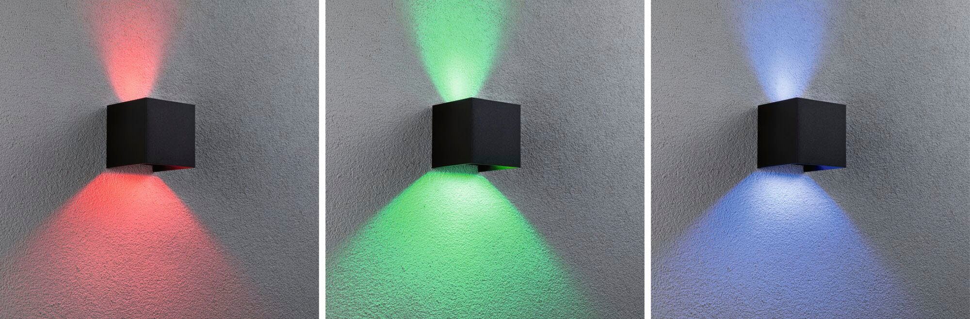 Paulmann Led-wandlamp voor buiten Buiten 230V Cybo RGBW Zigbee 2000-6500K Antraciet (1 stuk)