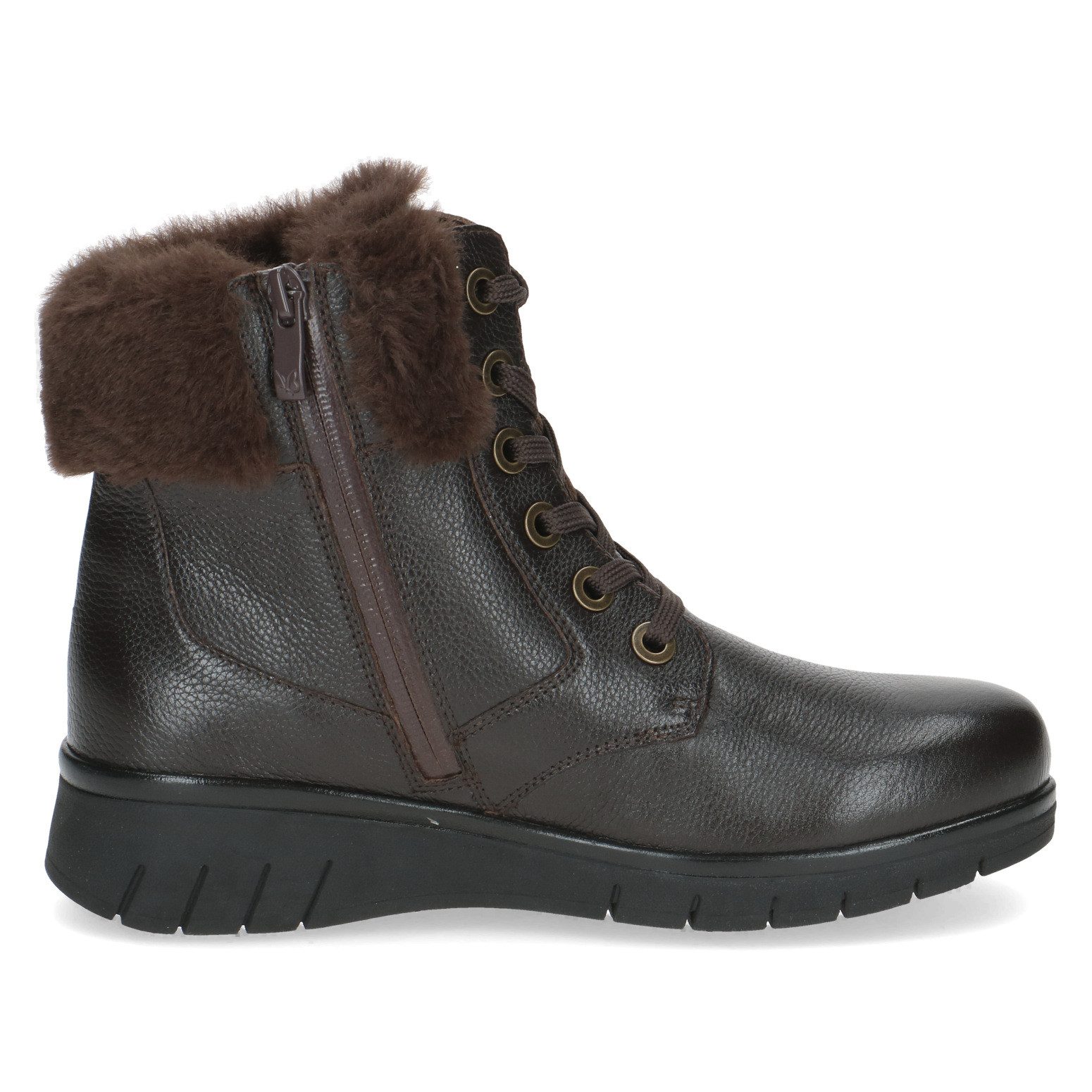 Caprice Winterlaarzen , sleehak, veterschoenen, veterschoen enkellaars in breedte h (zeer breed)