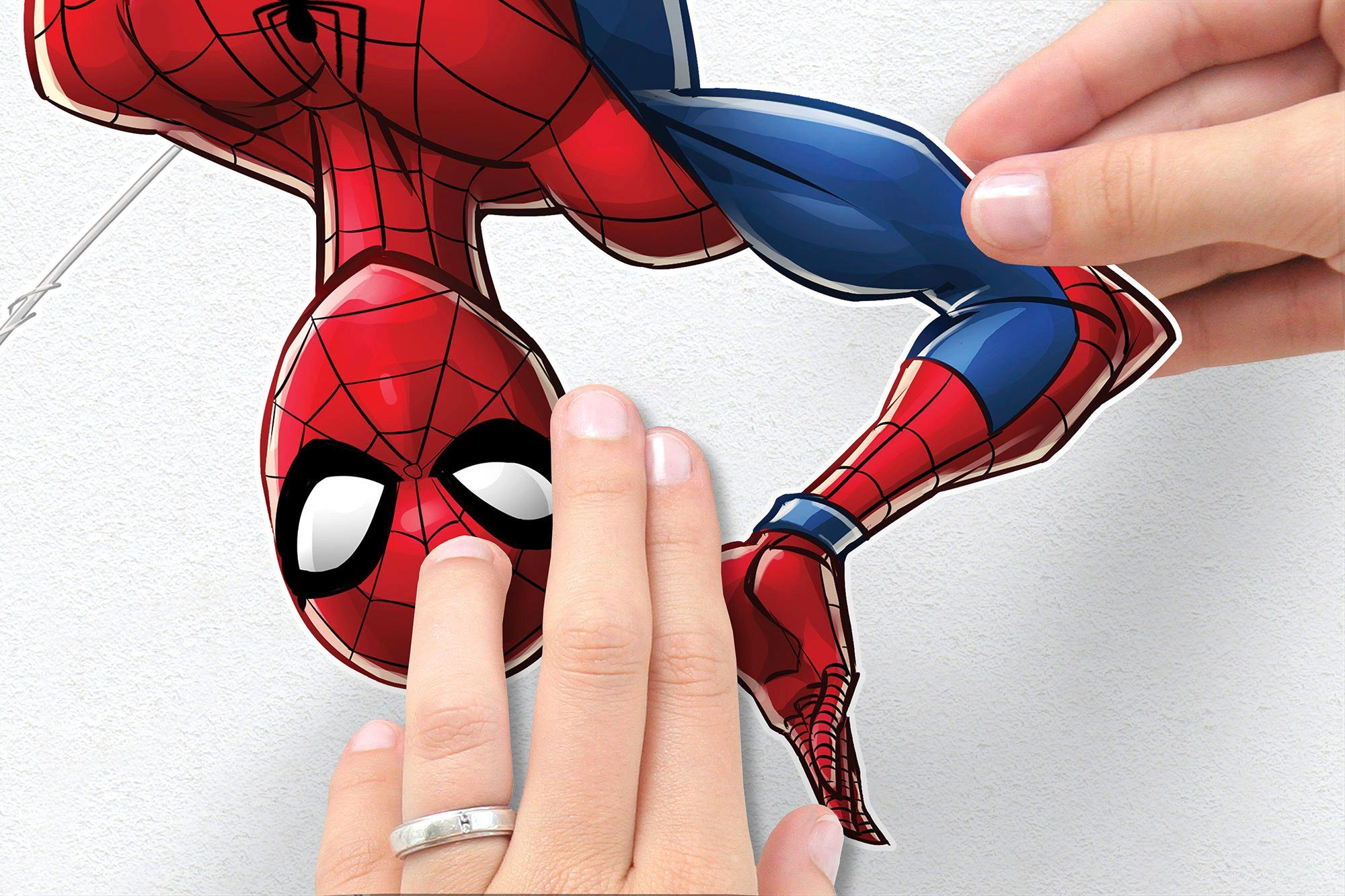 Komar Wandfolie Spider-Man Web Head - afm. 100 x 70 cm (8-delig)