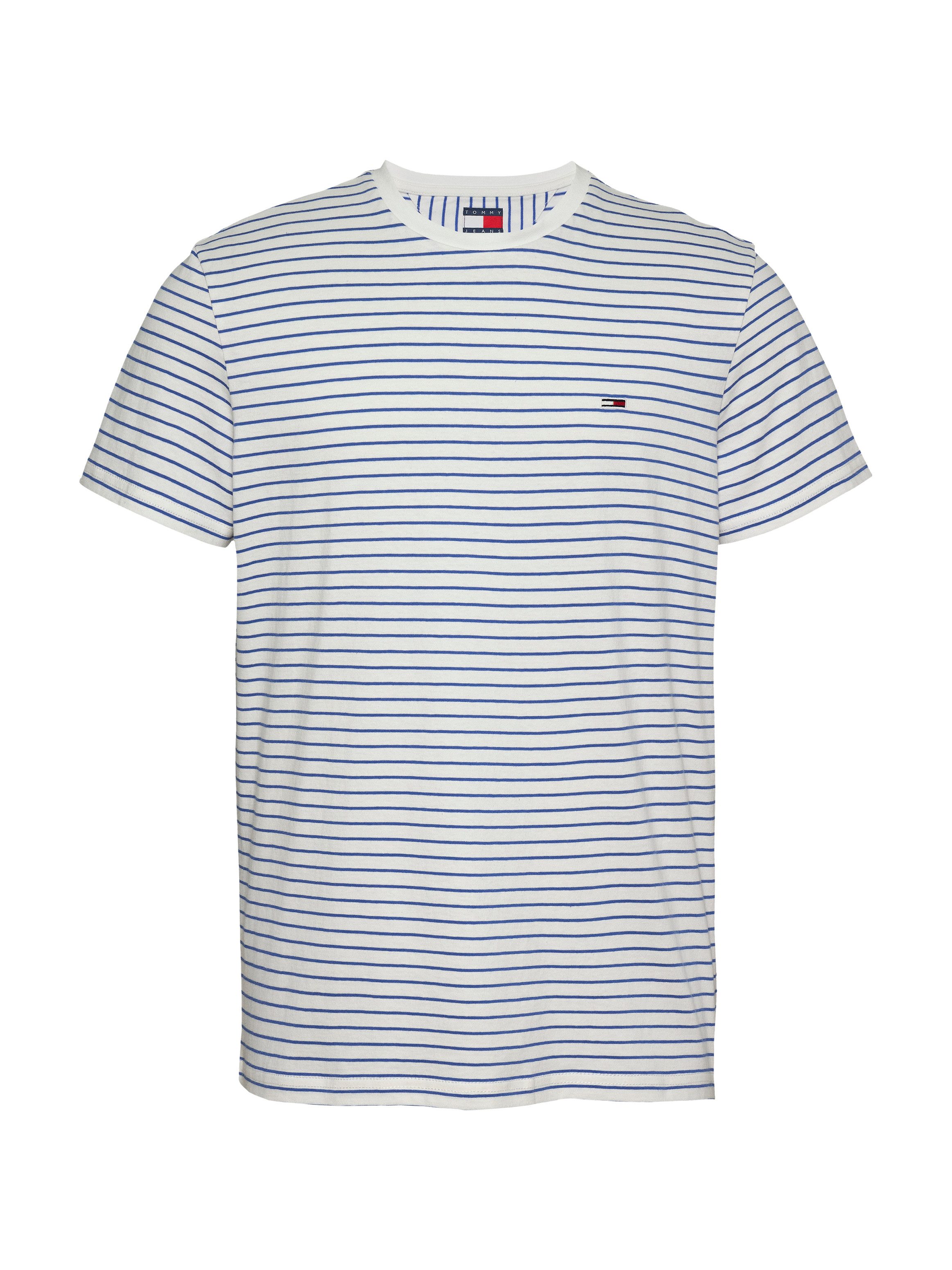 TOMMY JEANS Shirt met ronde hals TJM SLIM STRIPE TEE
