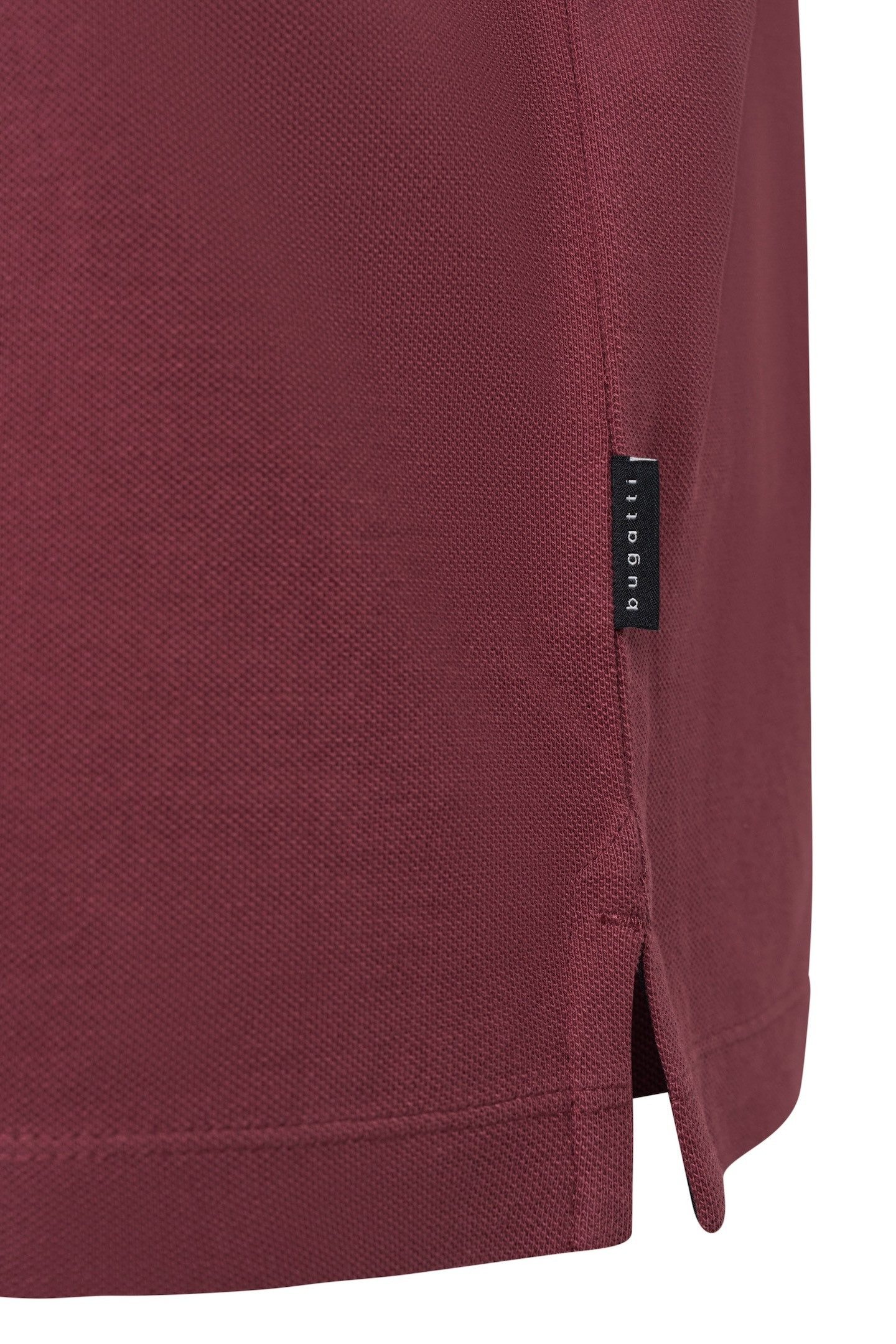 Bugatti Poloshirt met contraststrepen en borstborduursel