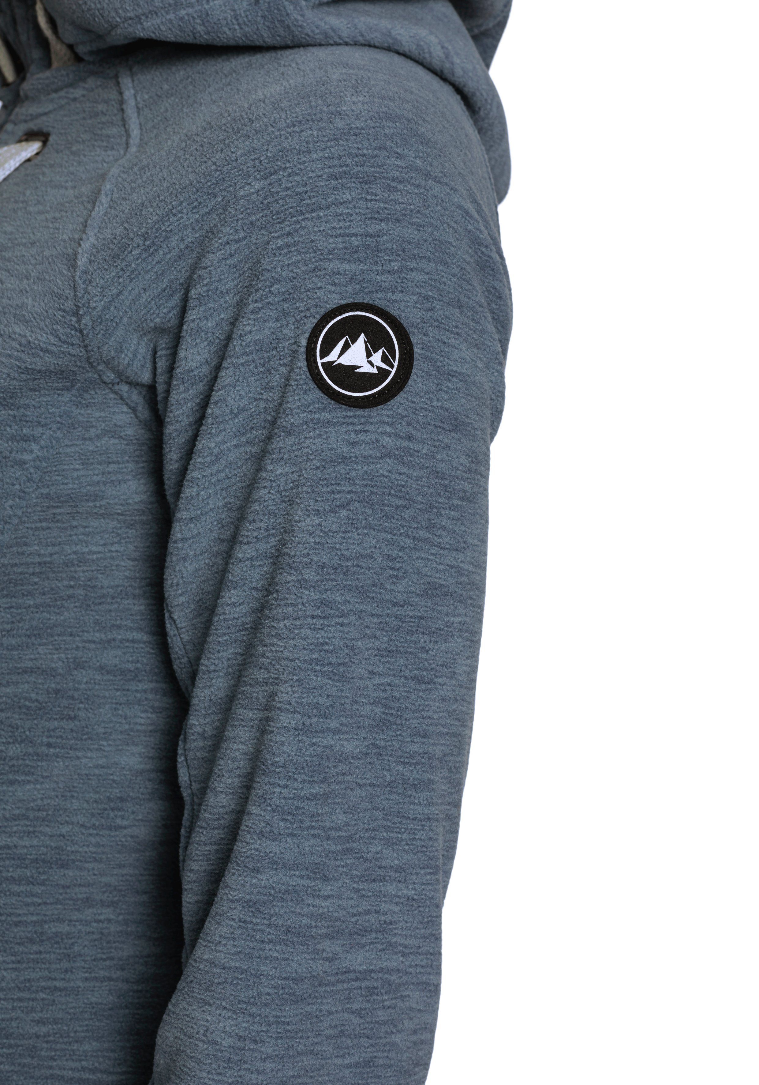 Polarino Fleecejack voor koude dagen, van fleece, met capuchon, ademend