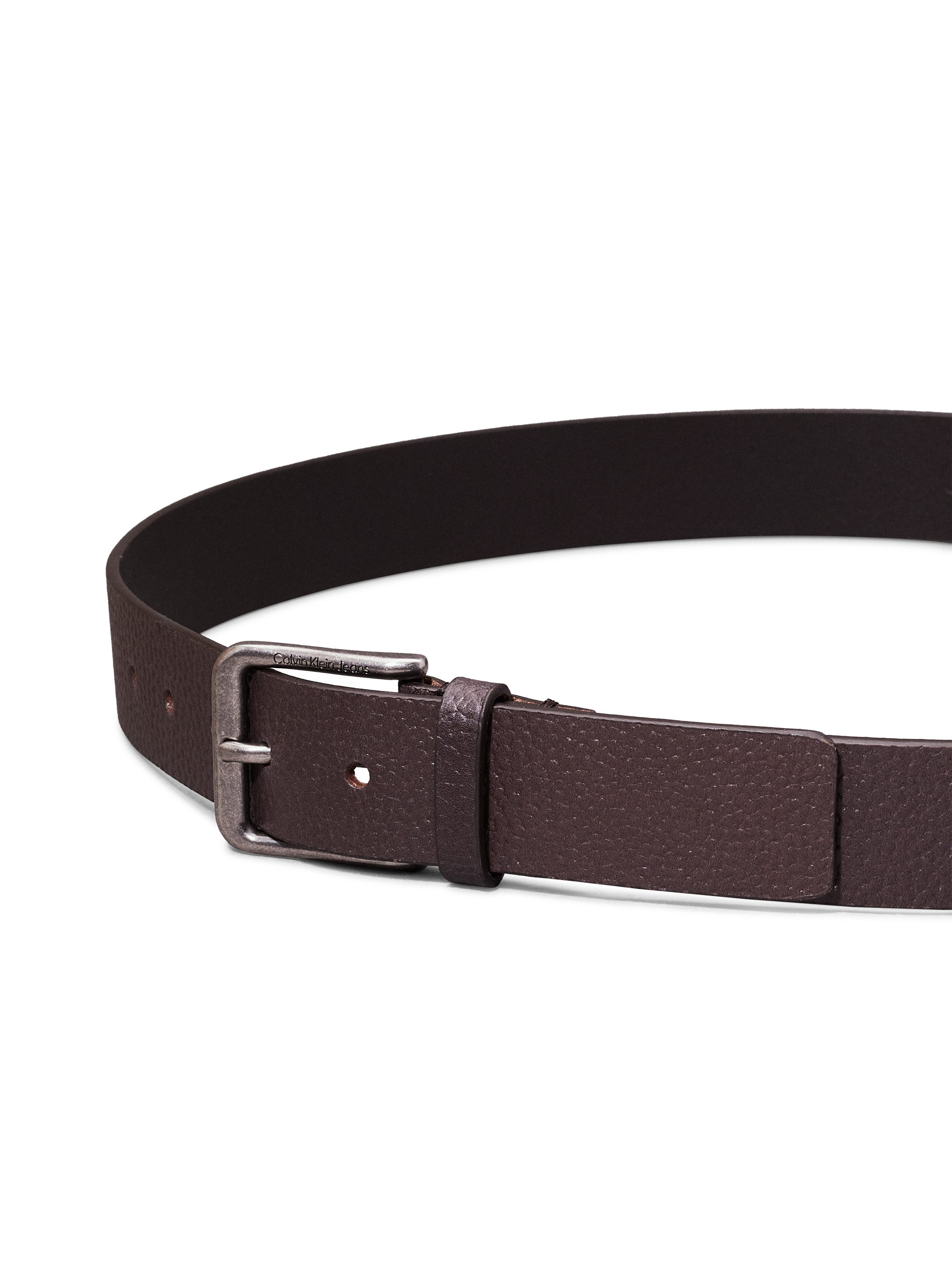 Calvin Klein Leren riem CLASSIC CASUAL BELT 35MM Logoprand, eenvoudige doornsluiting