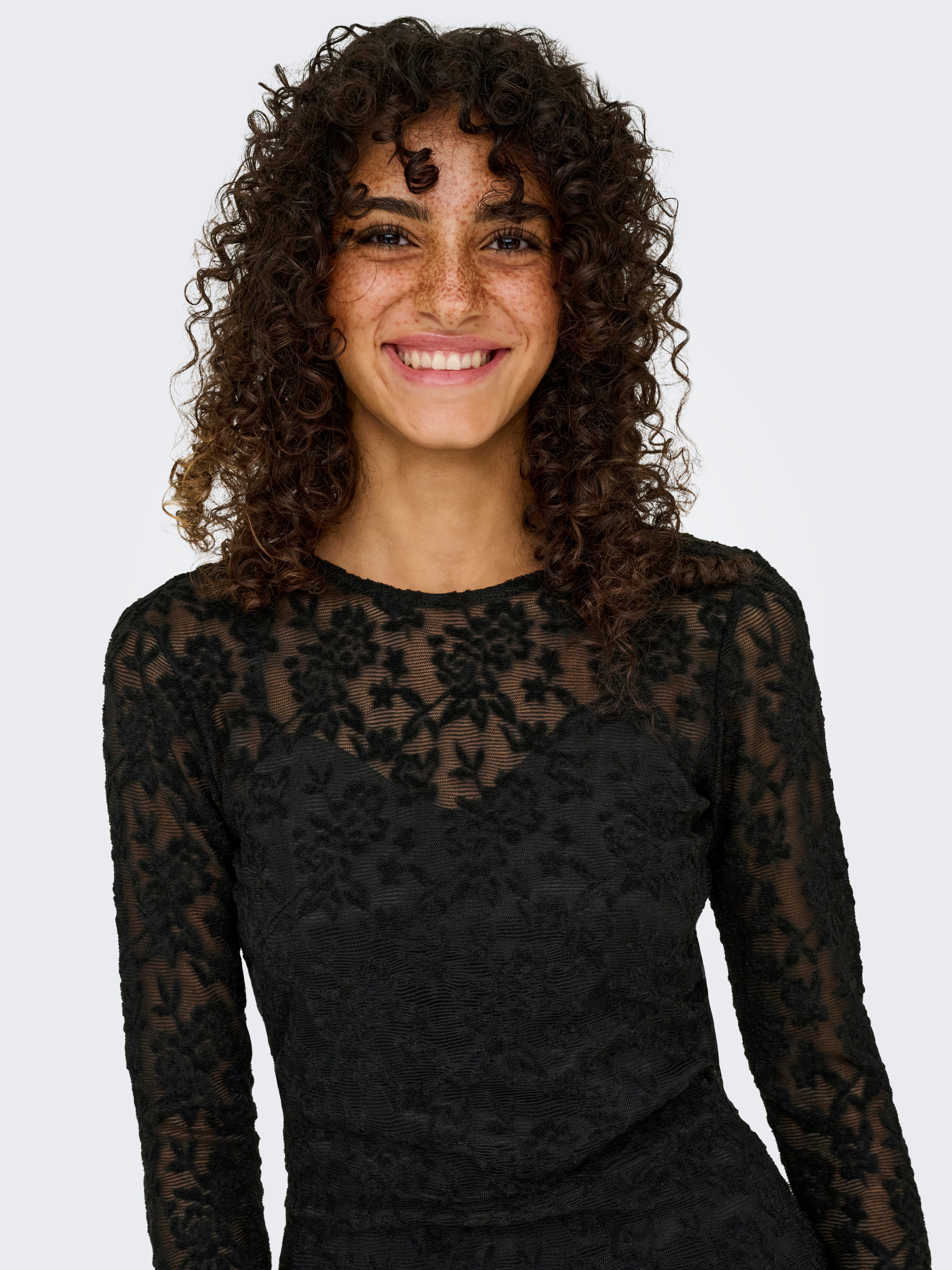 Only Mini-jurk ONLBLAISE L/S O-NECK DRESS JRS