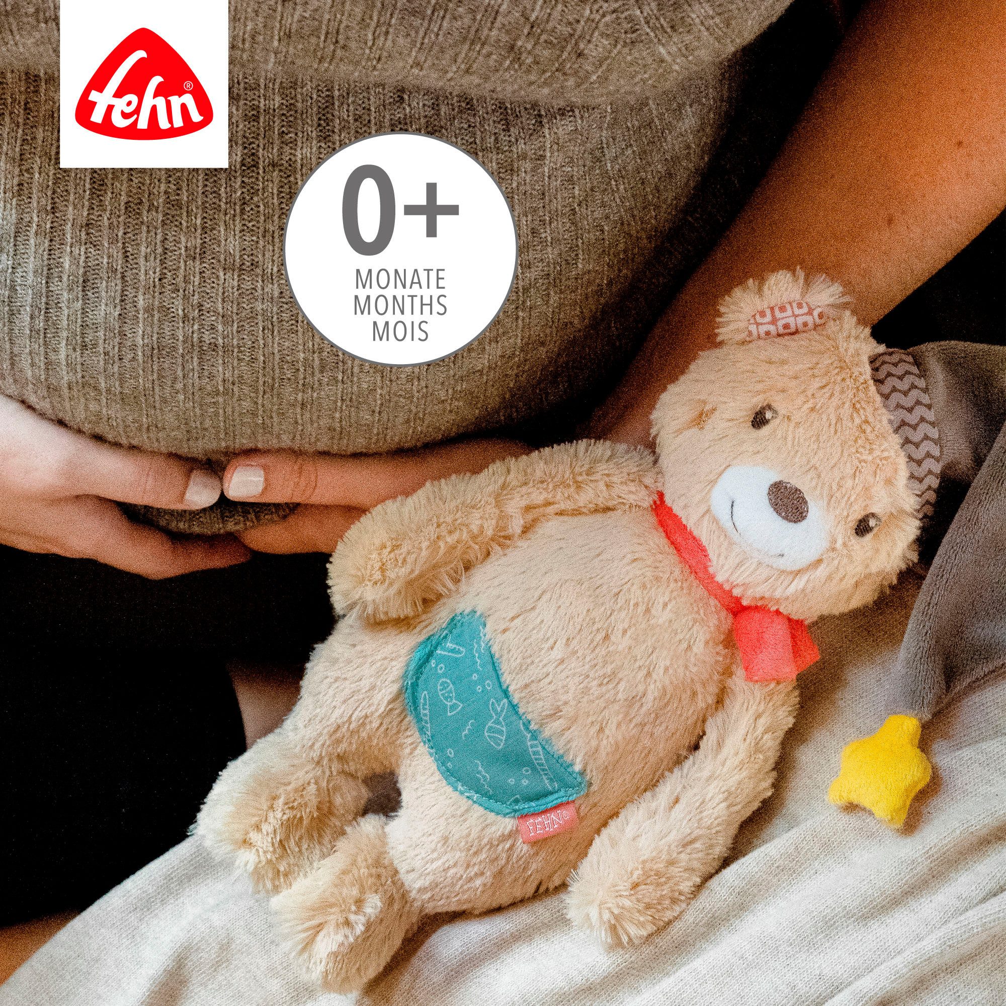 Fehn Knuffelbeest Bruno, beer, 24 cm