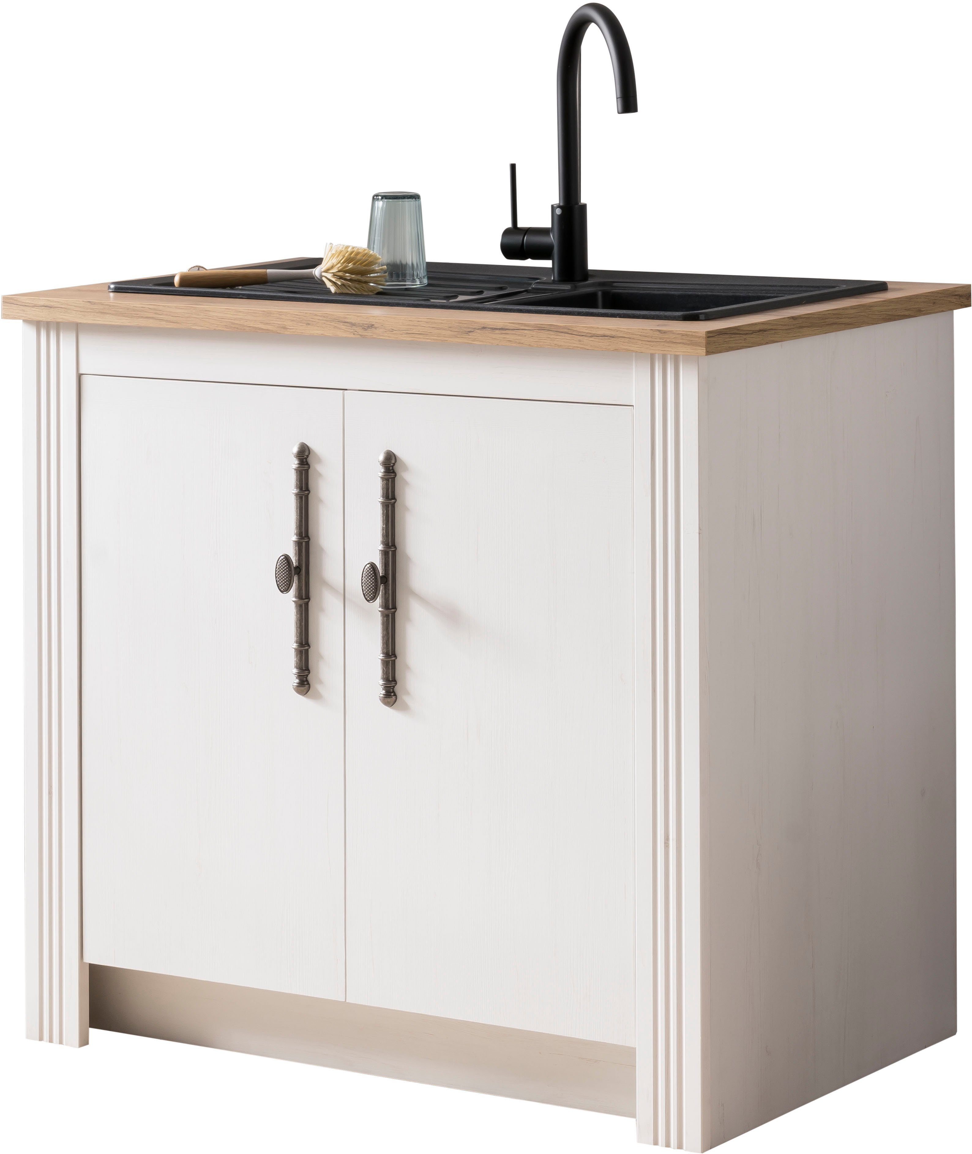 Kochstation Onderkast KS-Westminster in romantische landelijke stijl, breedte 100 cm, exclusief by otto