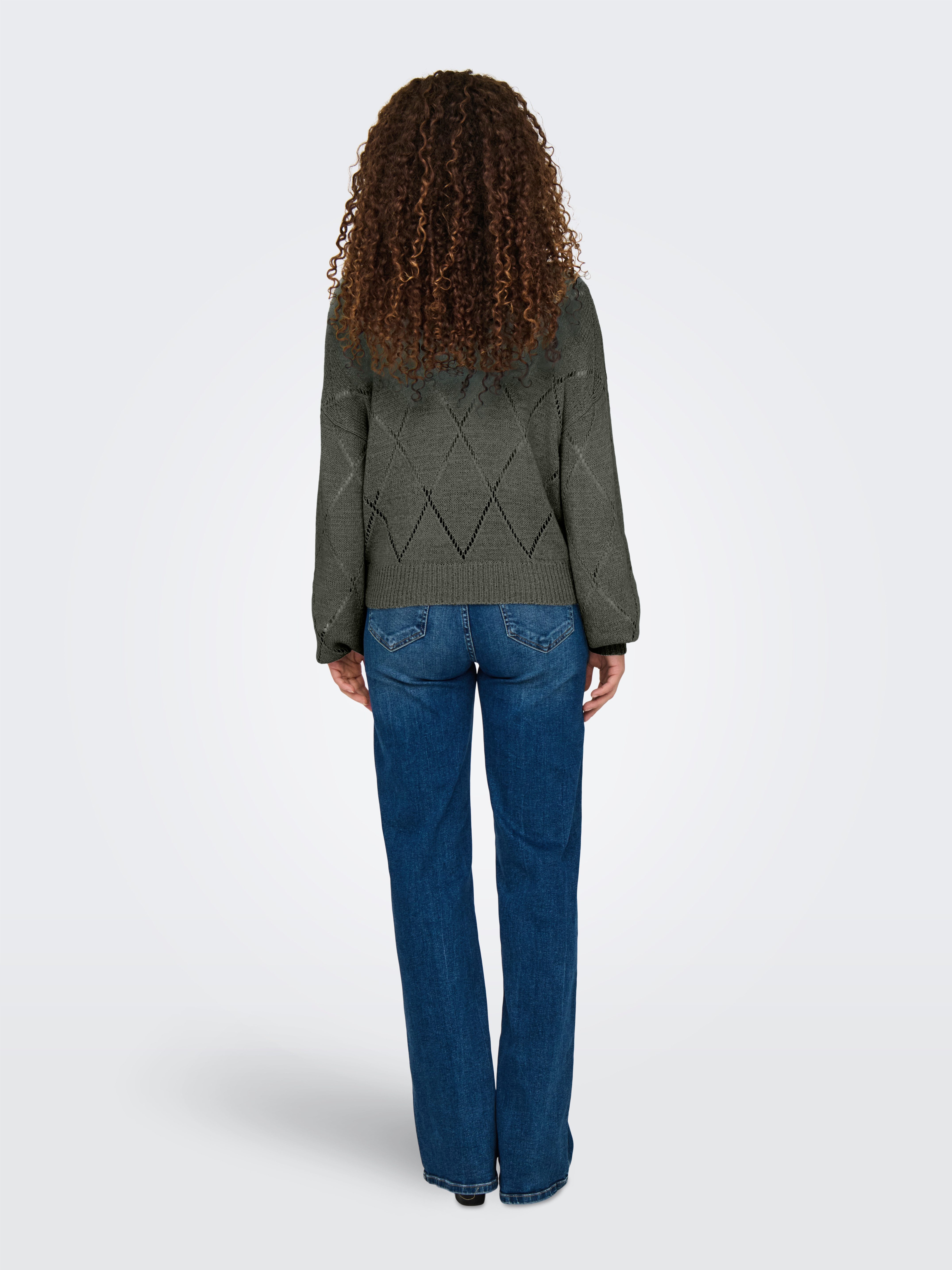 Only Gebreide trui ONLGEENAS LS STRUCTURE O-NECK CC KNT