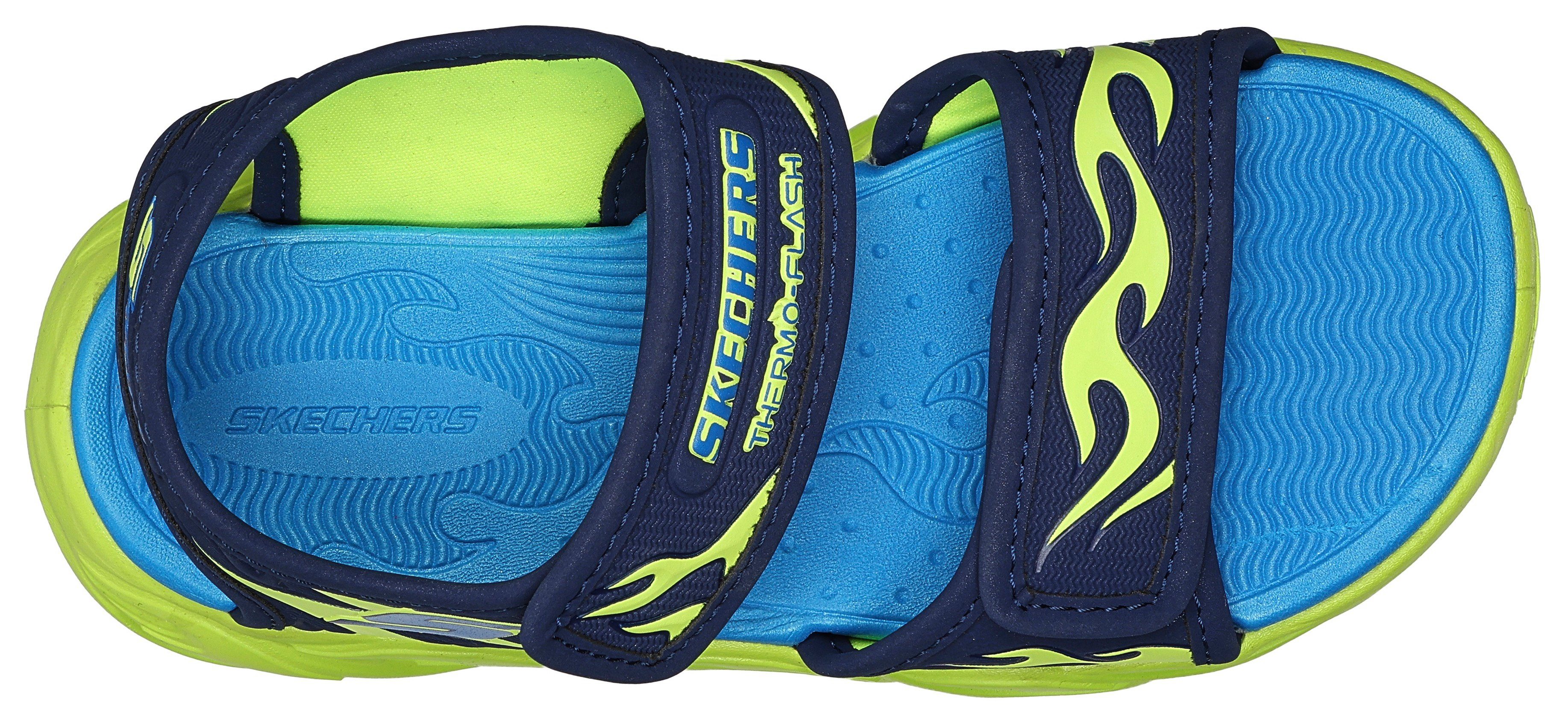 Skechers Sandalen THERMO-SPLASH-HEAT TIDE , zomerschoen, klittenbandschoen, sandaal, met coole knipperfunctie
