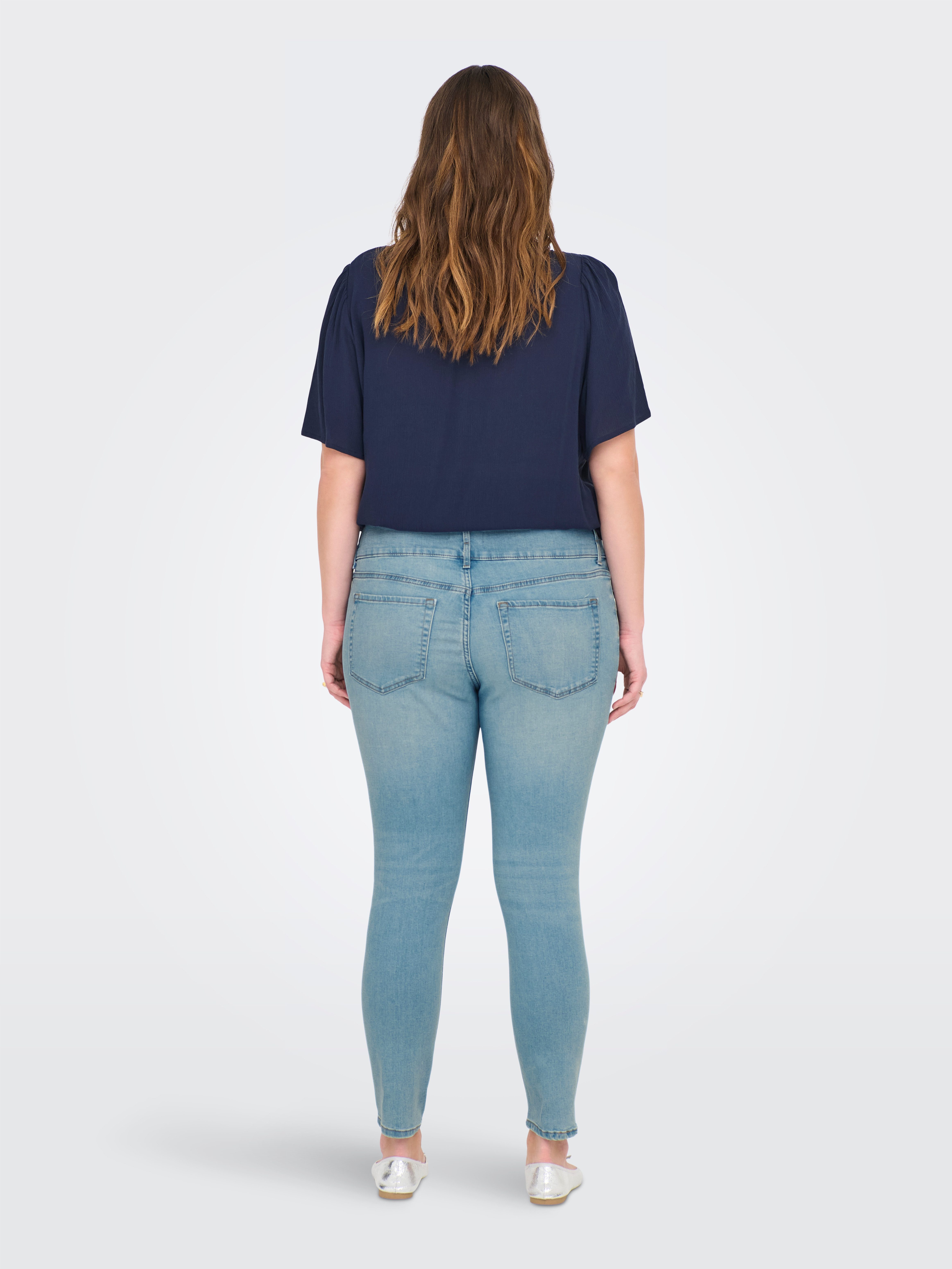 ONLY CARMAKOMA High-waist jeans CARANNA HW SKINNY ANK DNM ANA NOOS