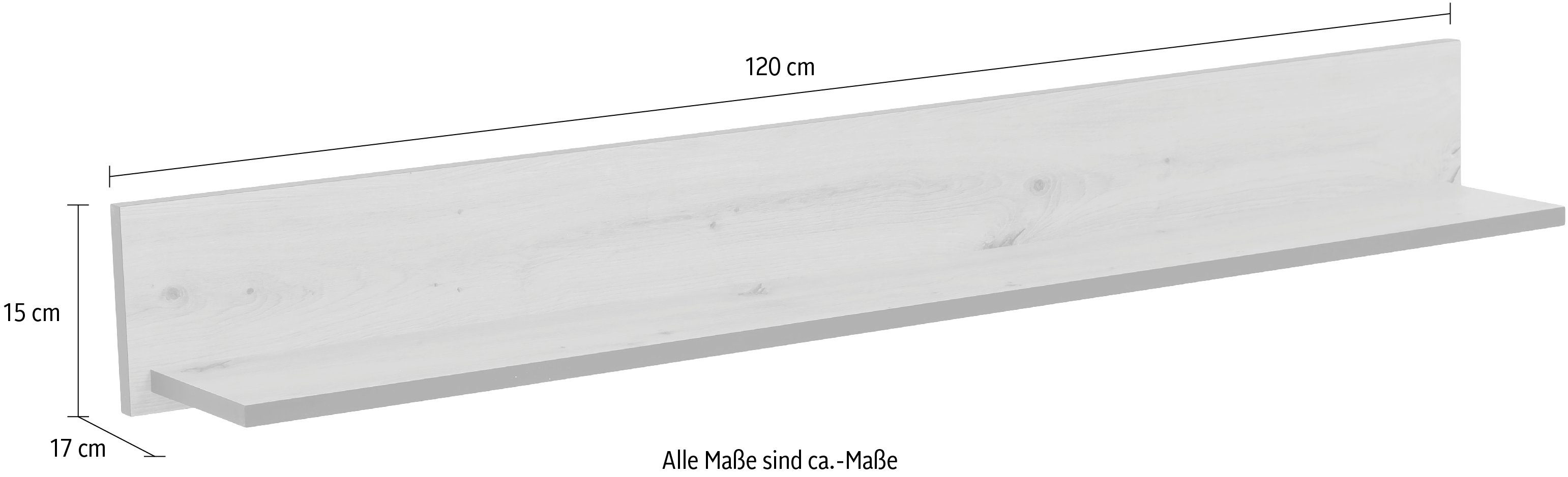 HELA Wandrek Ariana Zwarte contrasterende randen, 120 cm