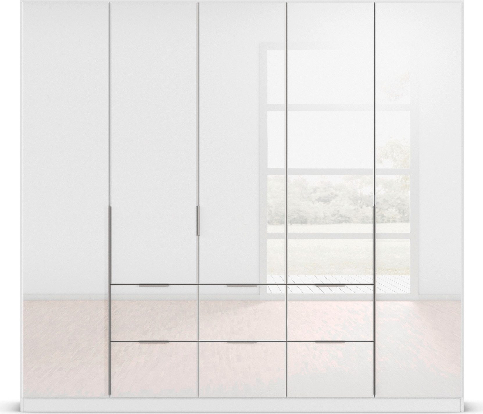 rauch Draaideurkast Kledingkasten kast garderobe AGORDO met glazen front