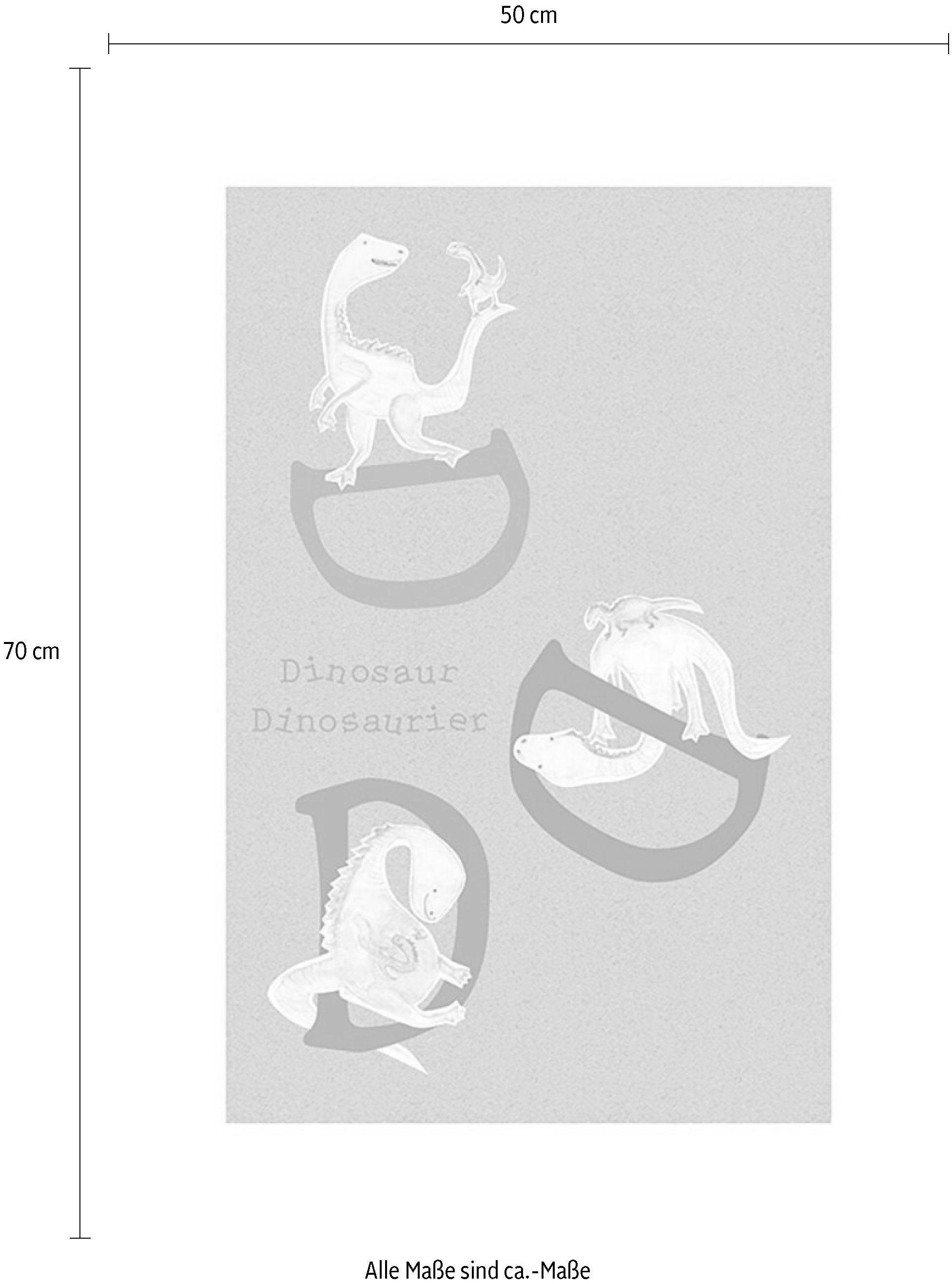 Komar Wanddecoratie ABC animal D Wanddecoratie - zonder lijst (1 stuk)
