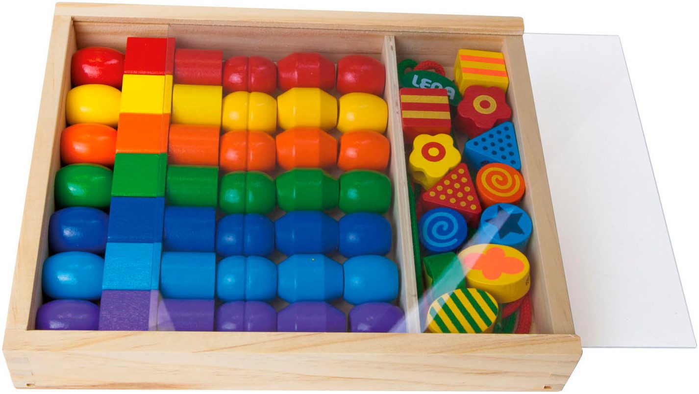 Lena® Knutselset Super beads houten rijgkralen FSC®- beschermt bos - wereldwijd