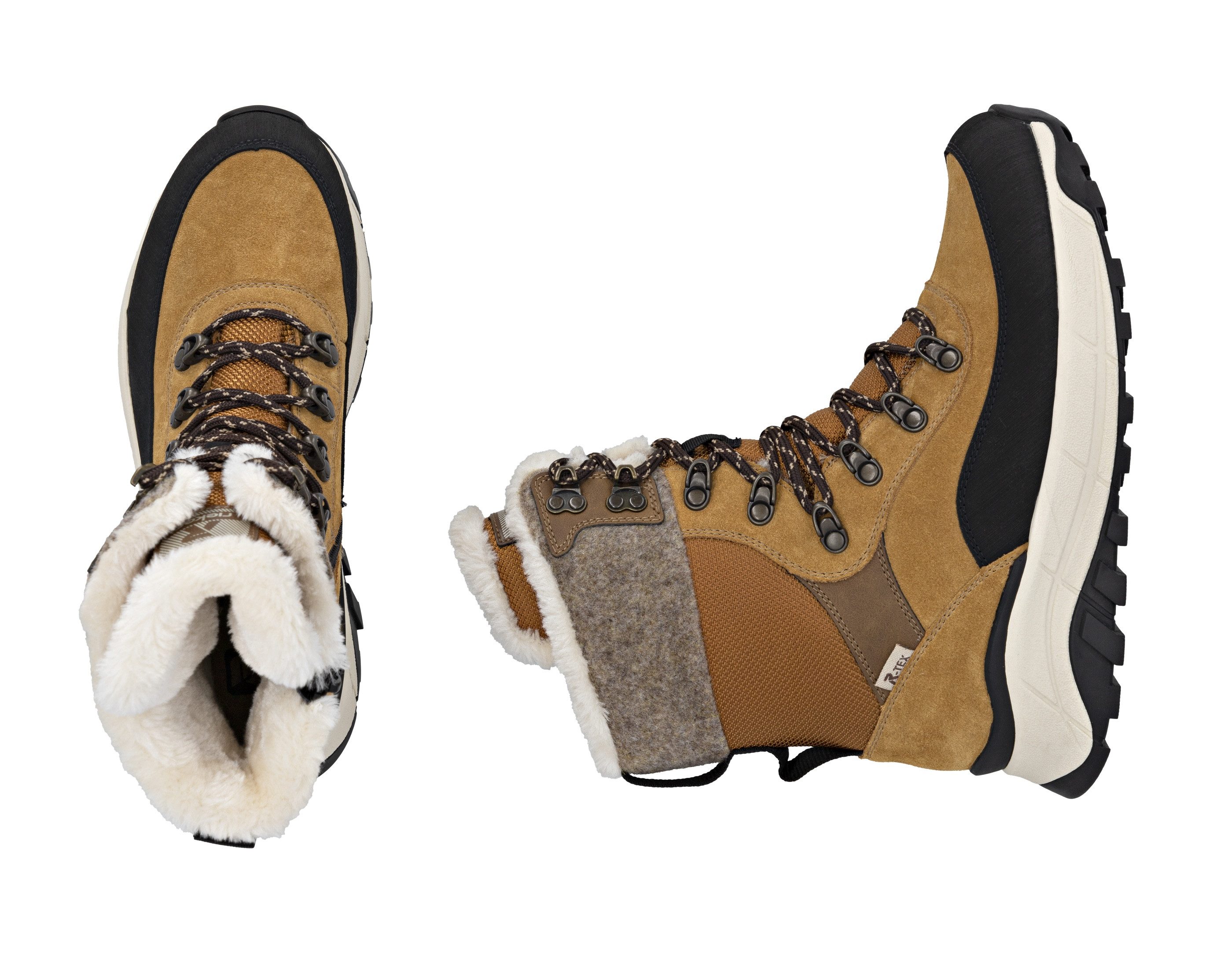 RIEKER Sport Winterlaarzen snow boots, outdoor ankle boots, tex equipment, fiber grip sole