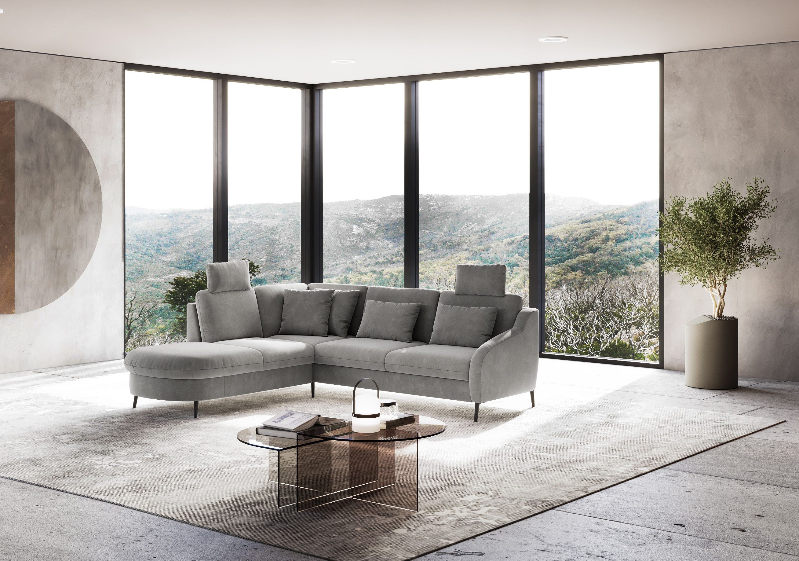 sit&more Hoekbank Soul L-vorm optioneel met bedfunctie en bedlade of lade