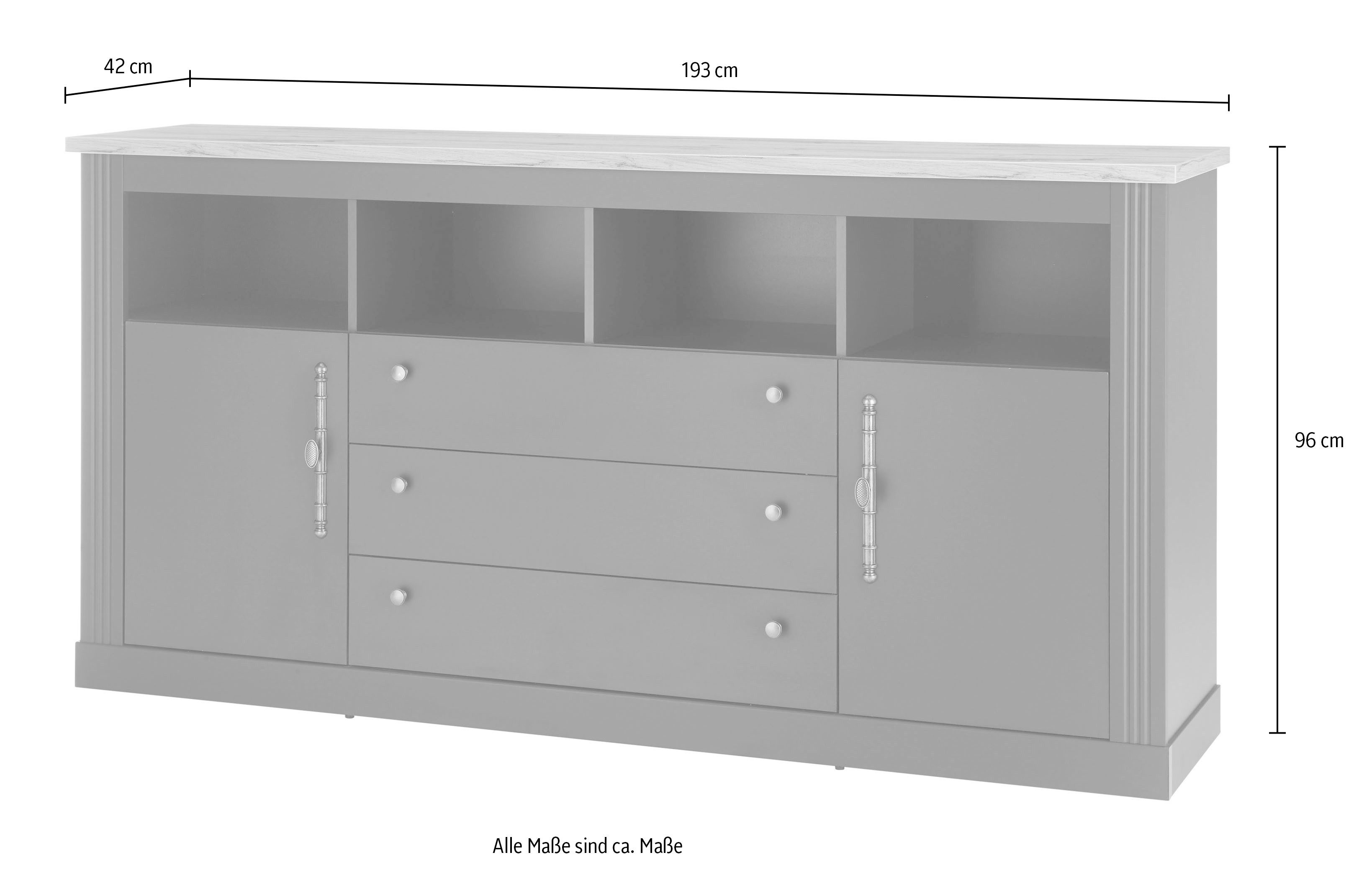 Home affaire Kantoormeubelset Westminster in romantische rustieke stijl, exclusief by otto